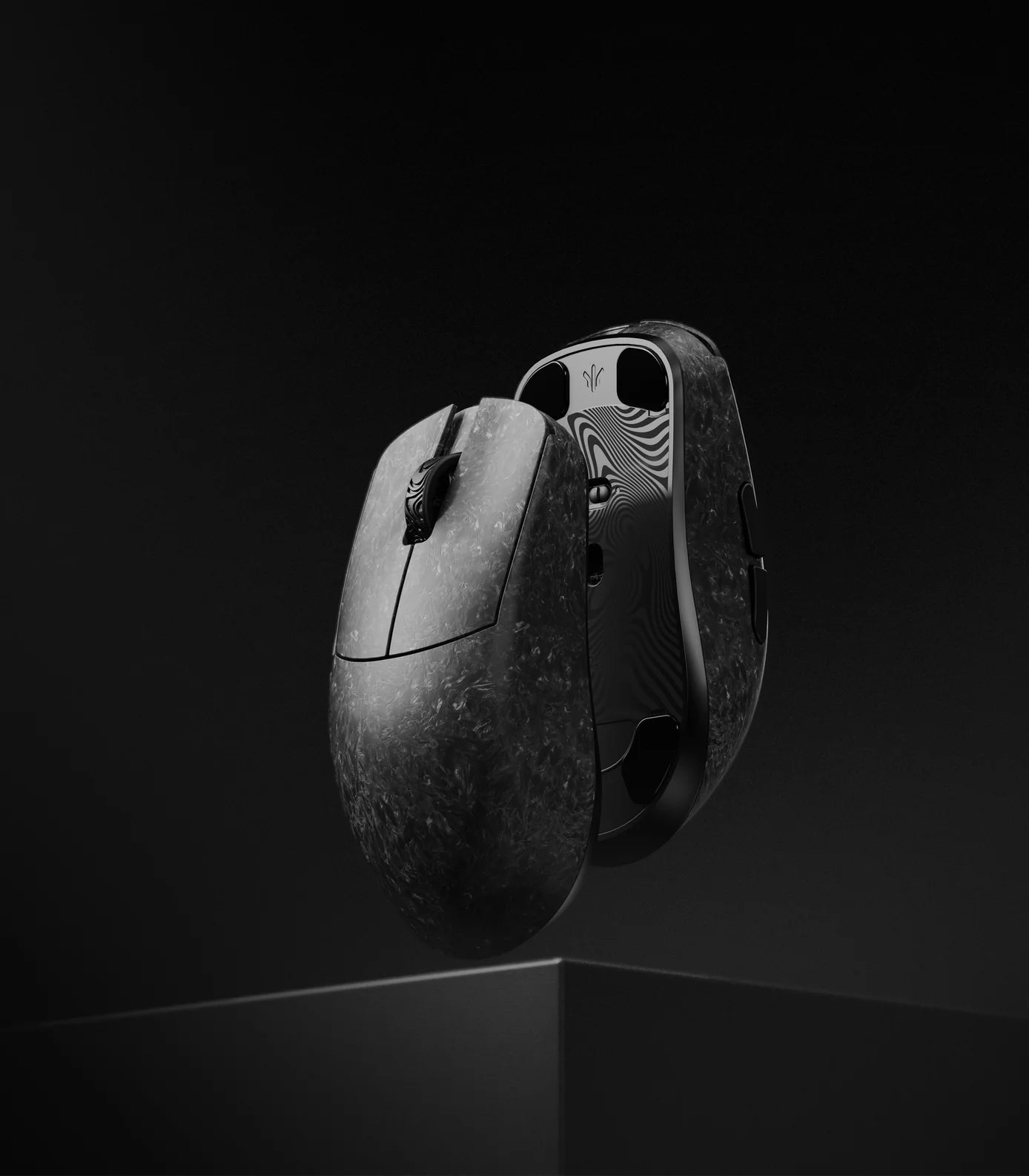 WLmouse YING Forged Carbon Fiber Wireless Gaming Mouse - Lightweight Ergonomic Design for PC, Mac, Laptop - Perfect for FPS, MOBA, eSports & Office Work