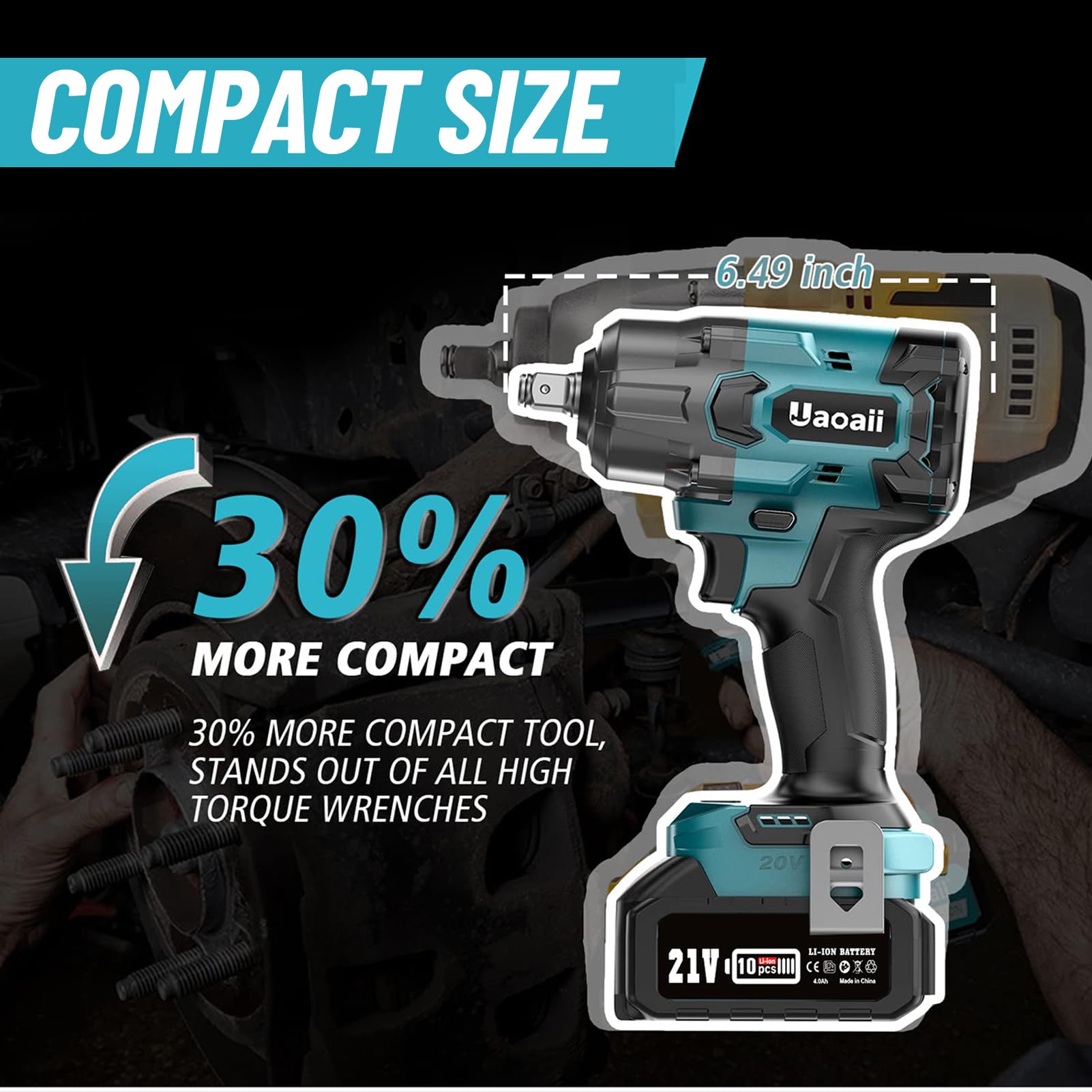 Uaoaii 1000Nm (738ft-lbs) High Torque 1/2