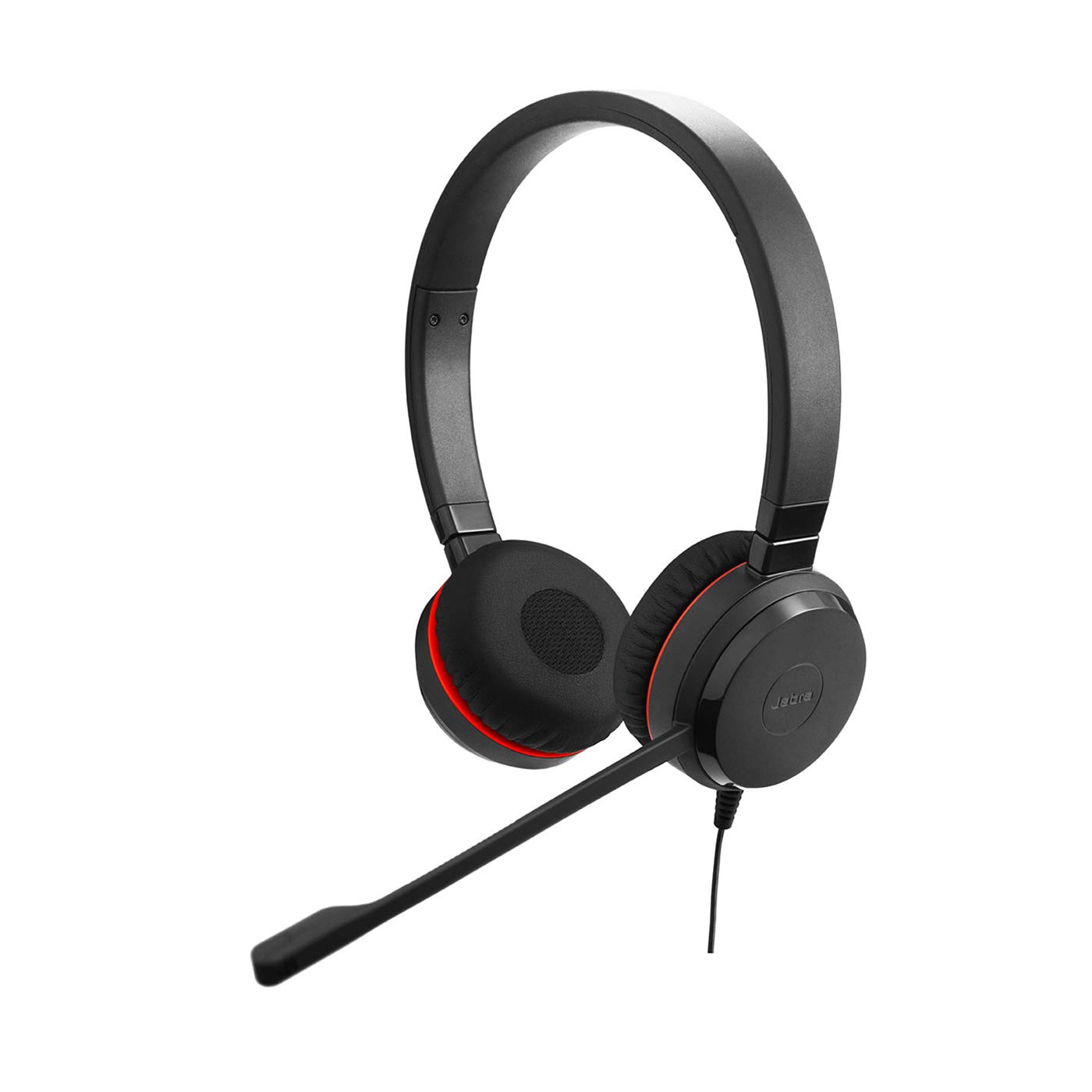Jabra Evolve 30 II UC-Optimized Wired Stereo Headset with 3.5mm Jack/USB - Premium Sound for Calls & Music - All-Day Comfort Office Headphones - Perfect for Remote Work, Call Centers & Video Conferencing