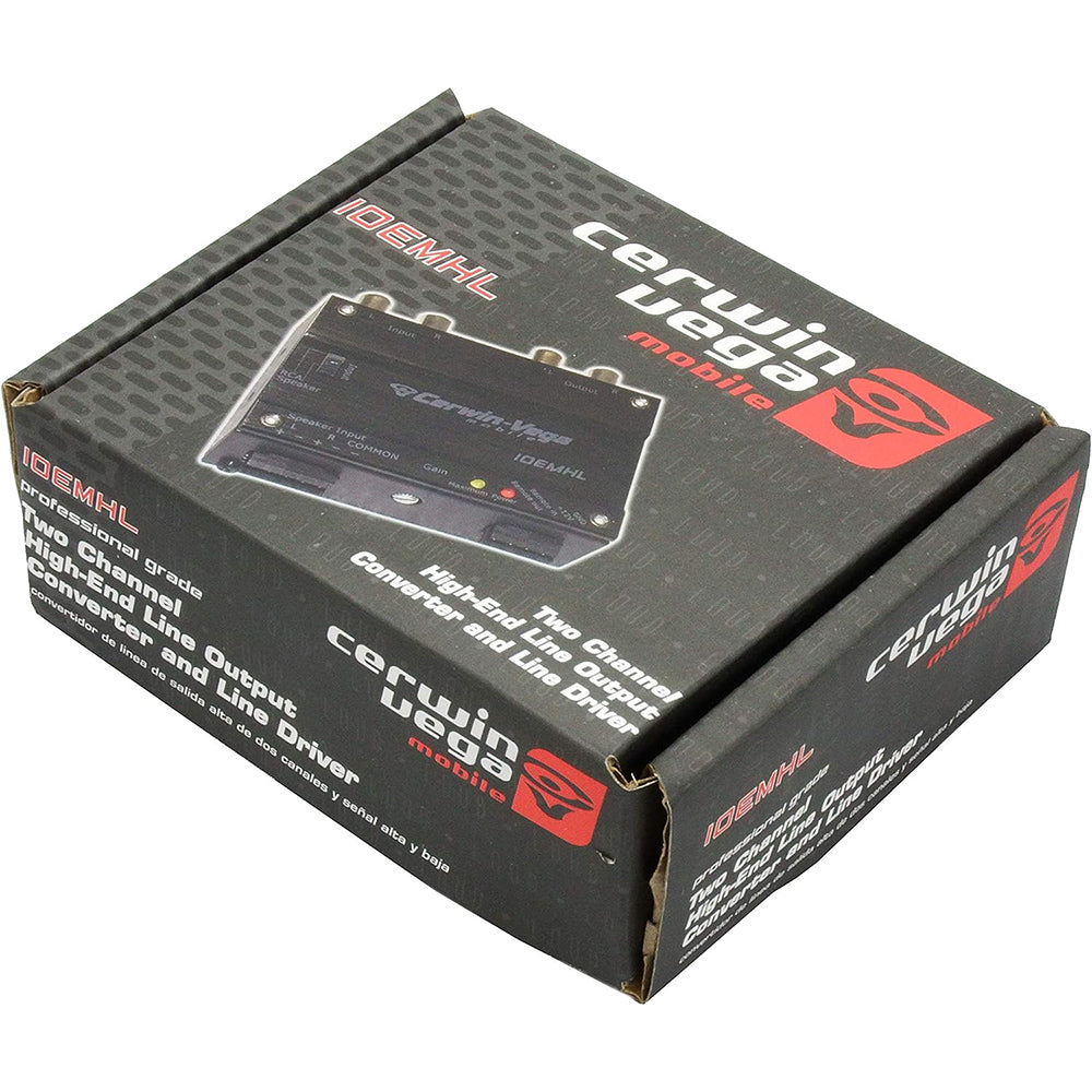 Cerwin Vega IOEMHL 2 Channel Line Output Converter - High Quality Car Audio Converter for Amplifiers | Perfect for Car Stereo Systems & Sound Upgrades