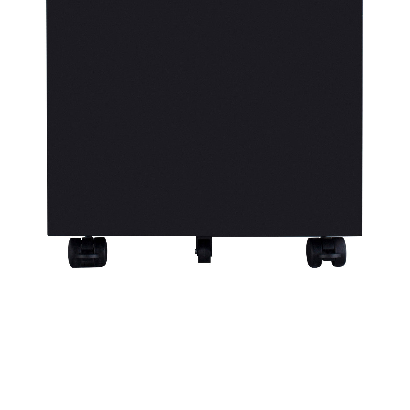 MARLO 3 Drawer Mobile Pedestal Cabinet - Black Rolling Storage Organizer for Office, Home, or Classroom Use