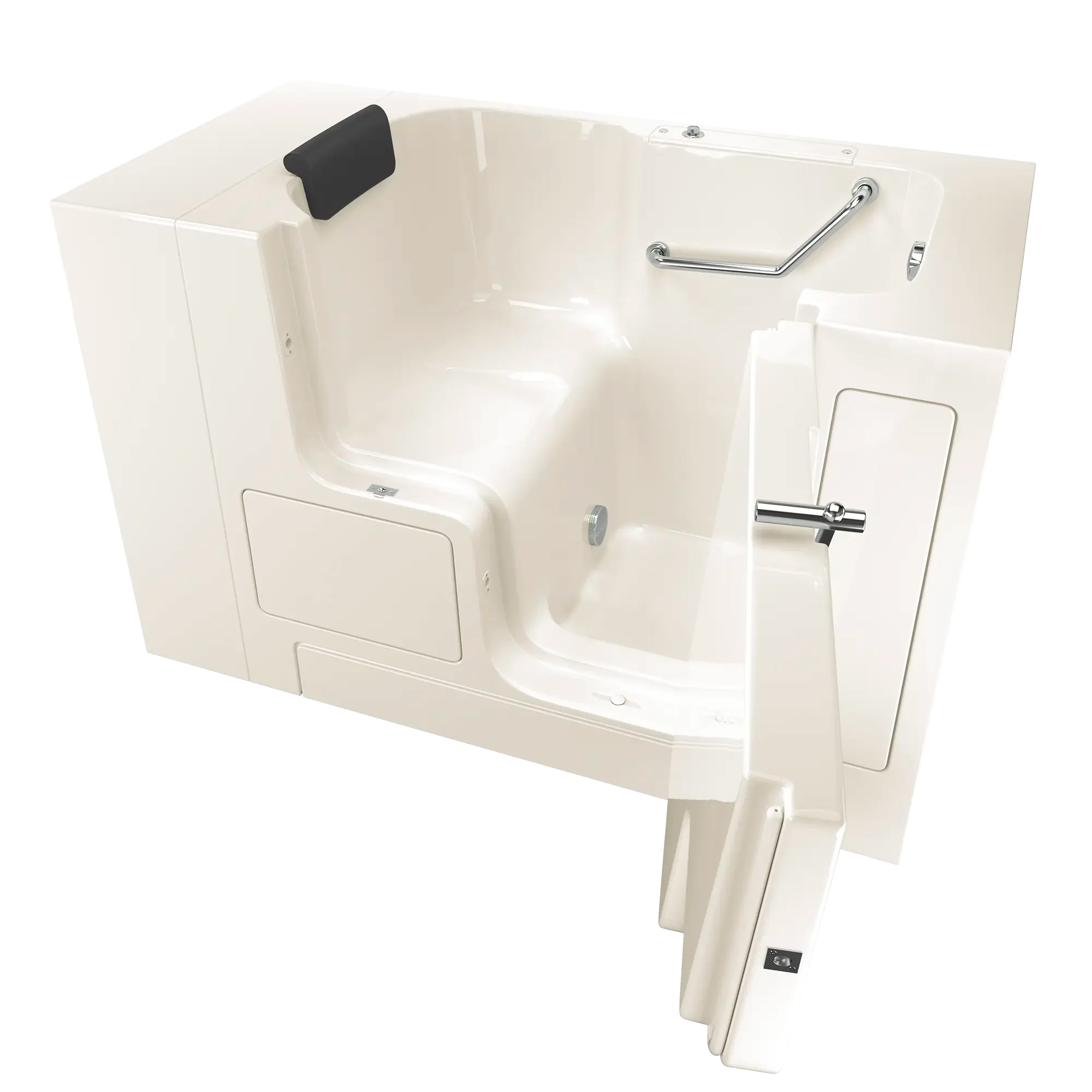 Premium 32 x 52 Inch Gelcoat Walk-In Bathtub with Soaker System - Right Hand Drain - Ideal for Elderly & Mobility Safety, Spa-Like Relaxation at Home