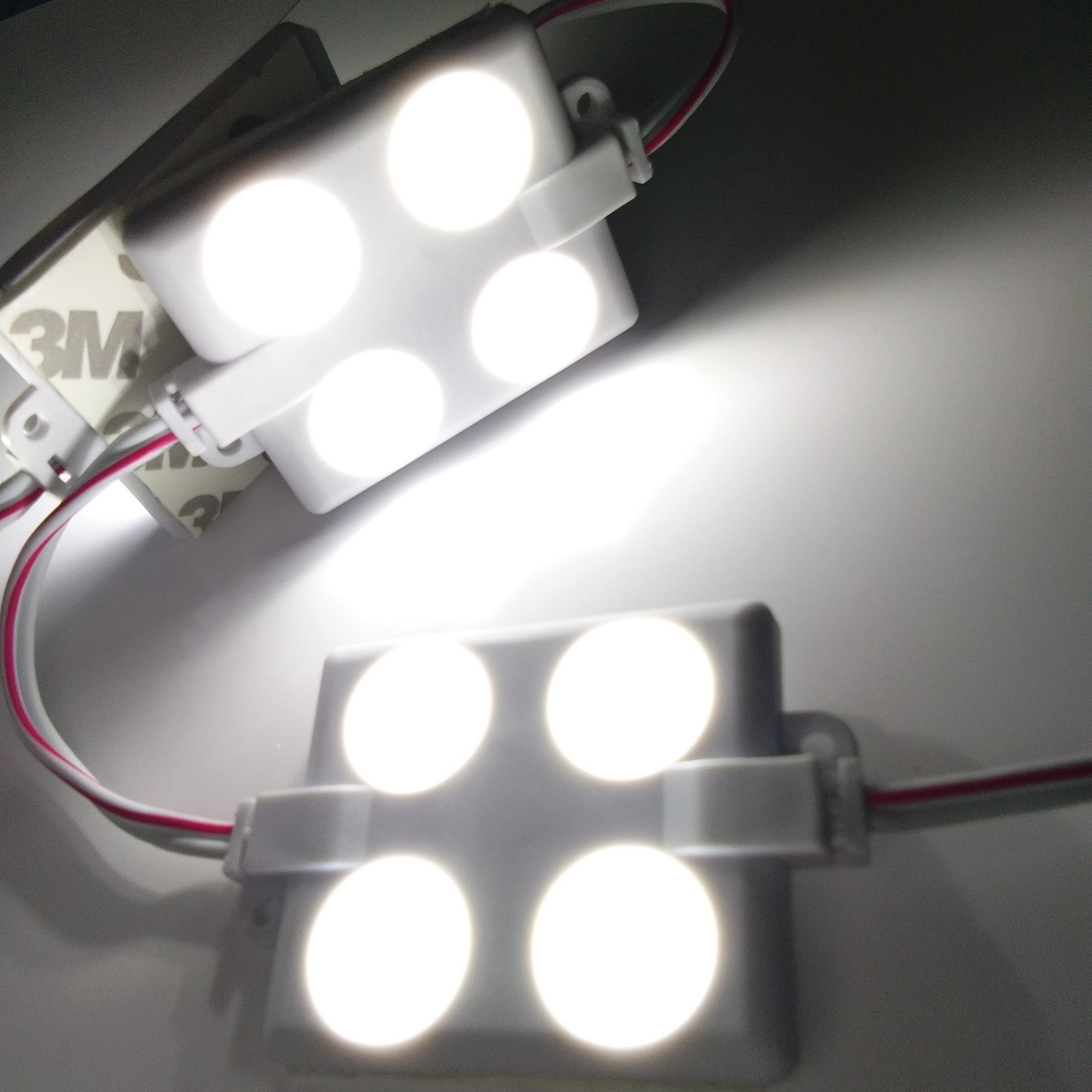 12V 40 LED White Waterproof Interior Van Lights with Projection Lens - Perfect for LWB Vans, Boats, Caravans, Trailers & Ceiling Lighting - Ideal for Camping, Road Trips & Nighttime Vehicle Illumination