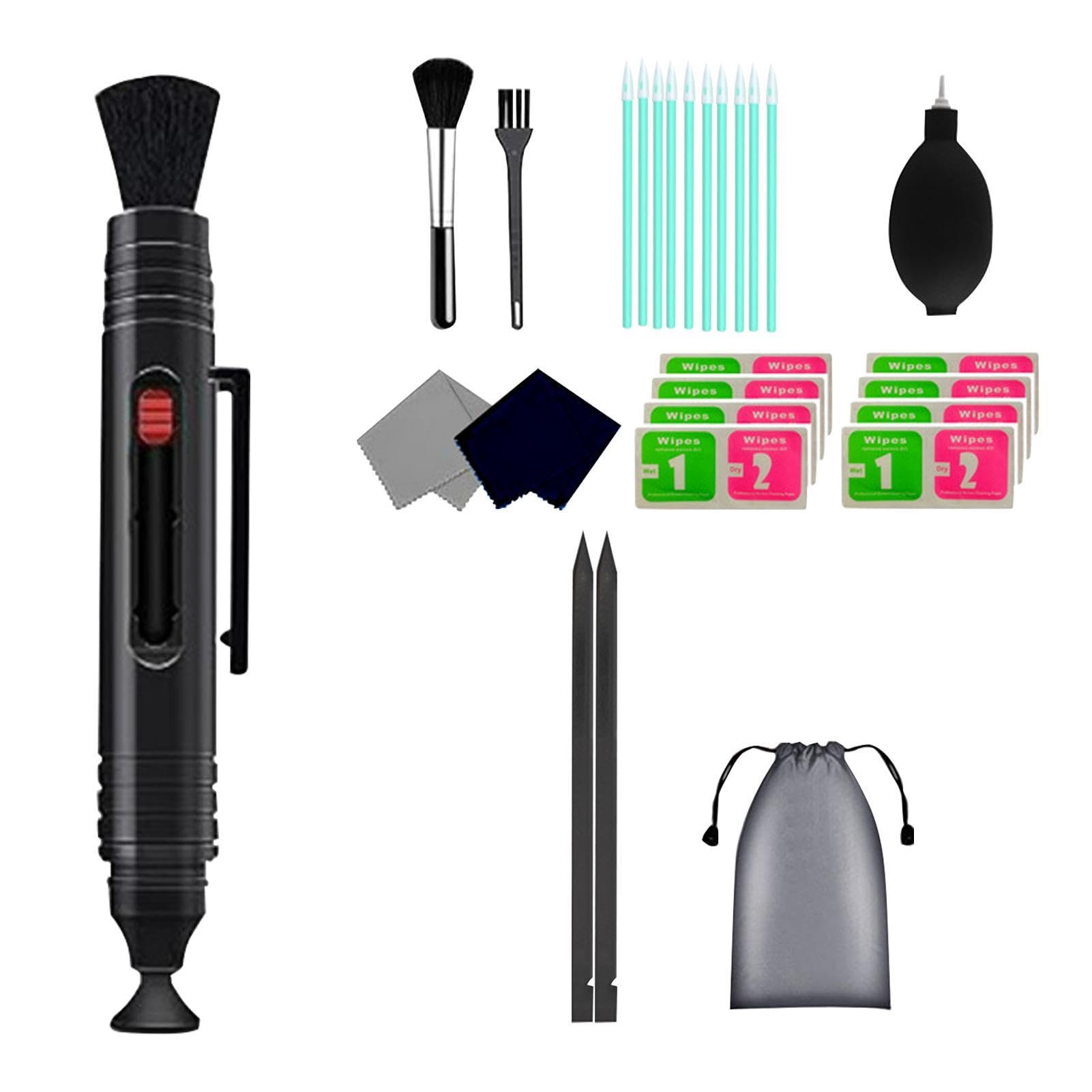 27-Piece VR Lens Cleaning Pen & Microfiber Cloth Kit - Professional VR Accessories for Glasses, Cameras, Phones - Portable Lens Cleaner for VR Headsets, Eyeglasses, Screens & Electronics