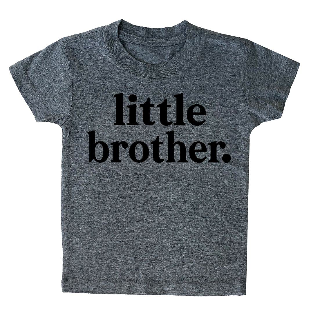 Big Brother & Little Brother Sibling Reveal Matching T-Shirts for Boys, Toddlers & Babies - Perfect for Gender Reveal Parties, Newborn Announcements & Family Photos
