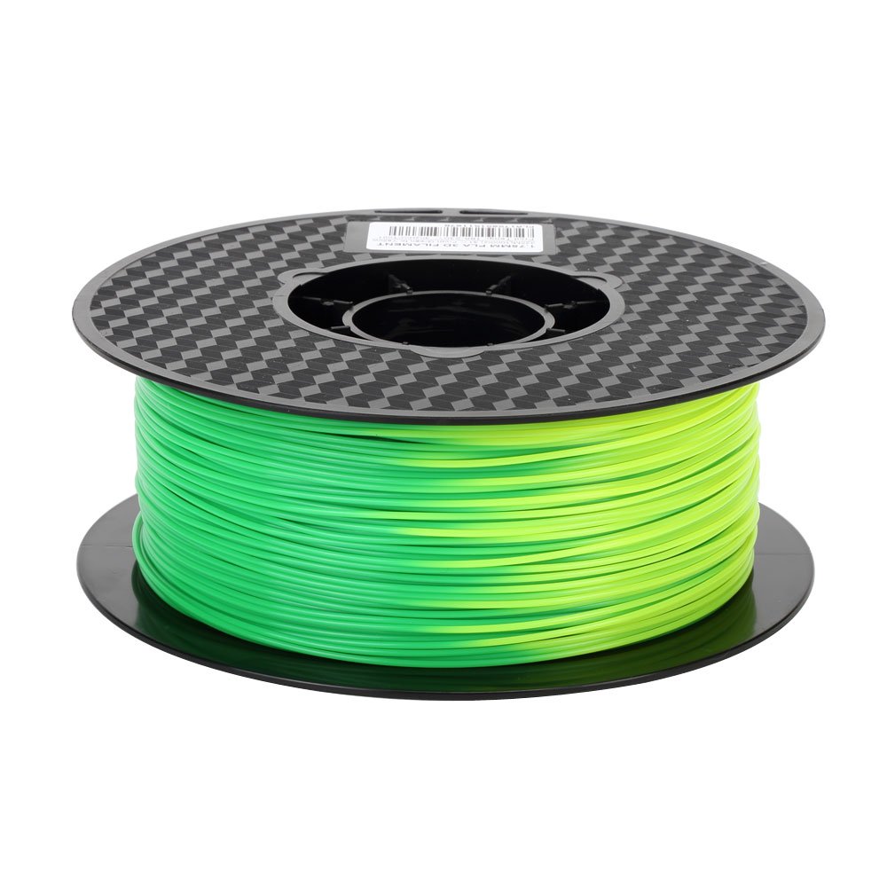 CC3D Thermochromic PLA Filament 1.75mm - Green to Yellow Color Changing 3D Printing Material (1KG/2.2LBS Spool) for DIY Projects, Educational Models & Temperature-Sensitive Creations
