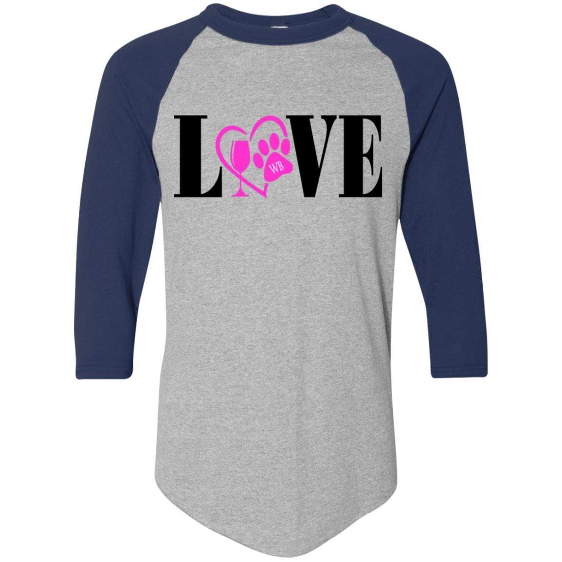 WineyBitches.co Women's Colorblock Raglan Jersey T-Shirt - Trendy Casual Tee for Everyday Wear & Lounge