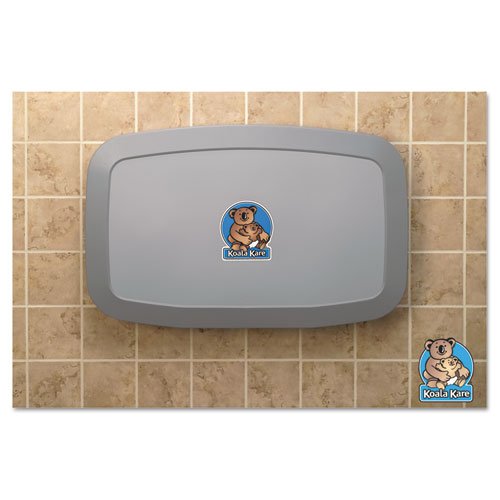 Horizontal Baby Changing Station - Soft Gray Nursery Changing Table for Newborns & Toddlers | Perfect for Daycare, Home Nursery & Travel