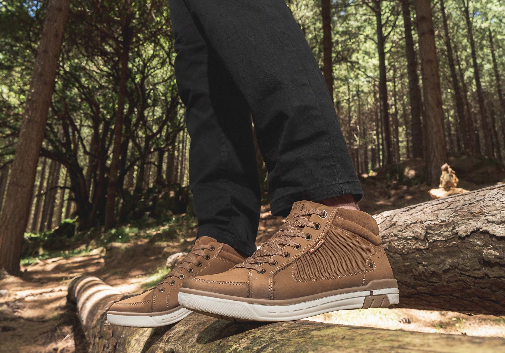 Pegada Mission Men's Comfortable Leather Boots - Handmade in Brazil - Durable & Stylish for Outdoor Hiking, Work & Casual Wear