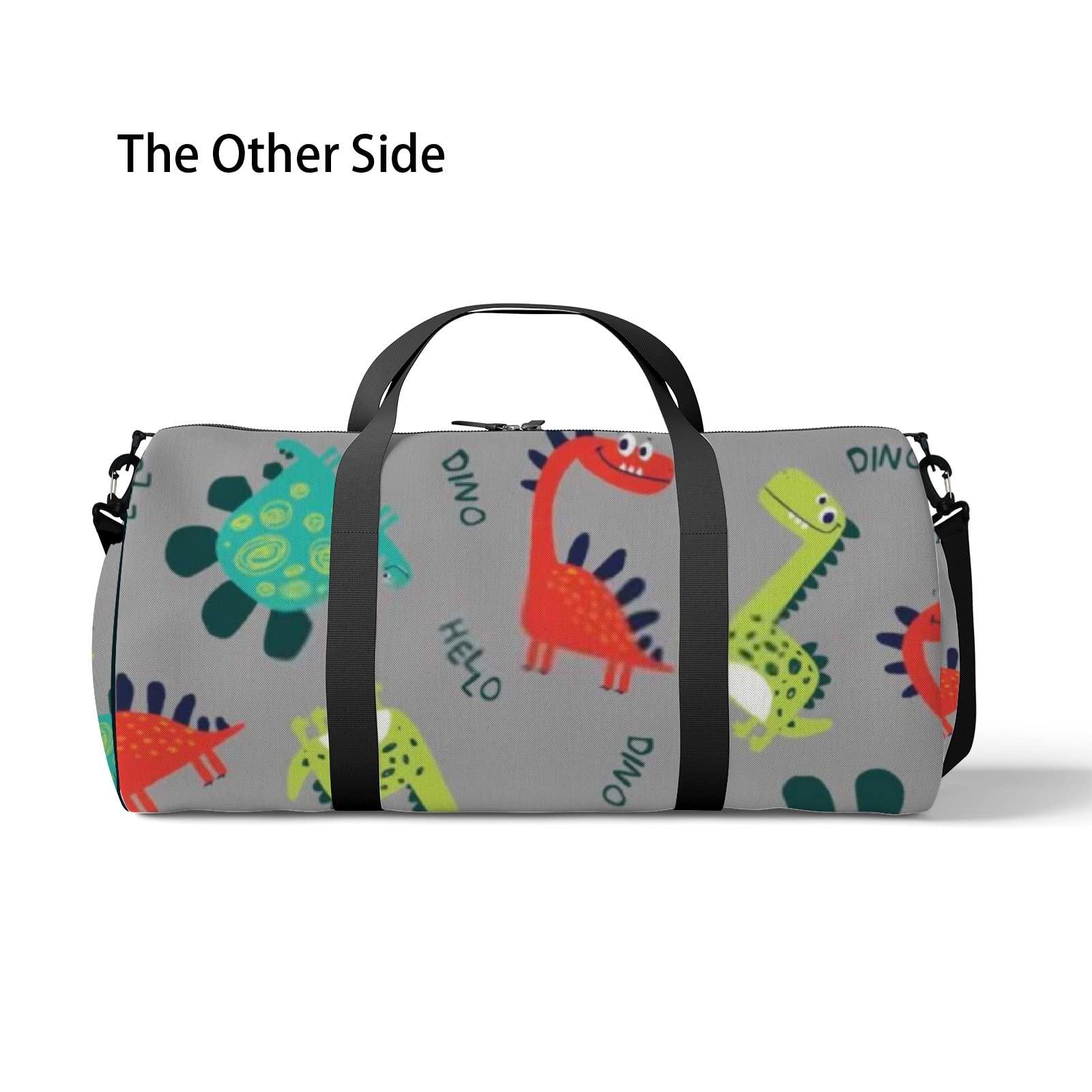 **Waterproof Dinosaur Sports Tote Bag with Shoulder Strap & Side Pockets - Gym, Travel & Storage Shoulder Bag for Men & Women - Perfect for Workouts, Beach Trips & Daily Commute**