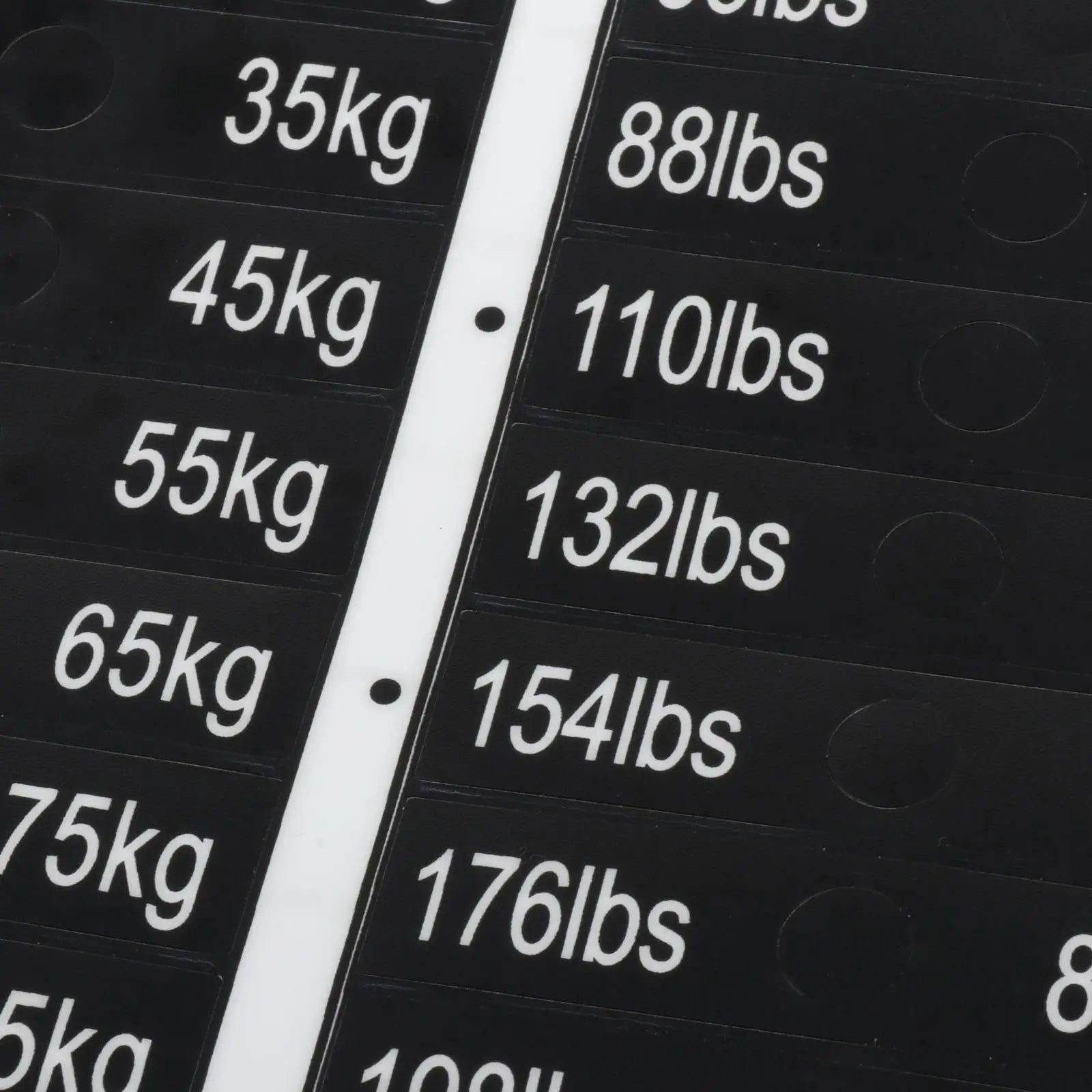 Gym Weight Stack Labels - Durable Weighted Block Stickers for Weight Identification | Workout Machine Accessories | Perfect for Home & Commercial Gyms