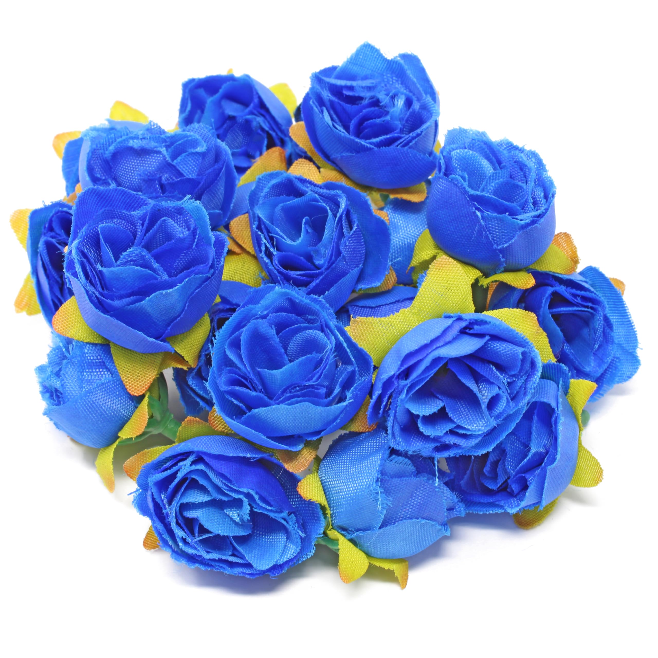 Royal Blue Silk Rose Buds - Pack of 50 Artificial Flowers for Home Decor, Wedding Centerpieces, DIY Crafts, and Floral Arrangements