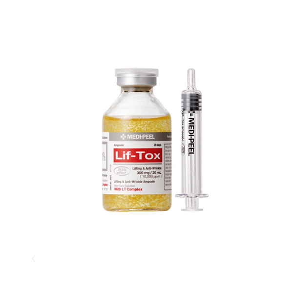 Medi Peel Lif Tox Ampoule - Anti-Aging & Skin Brightening Serum for Face, Dark Spots & Wrinkles | Hydrating & Firming Treatment for Daily Skincare Routine