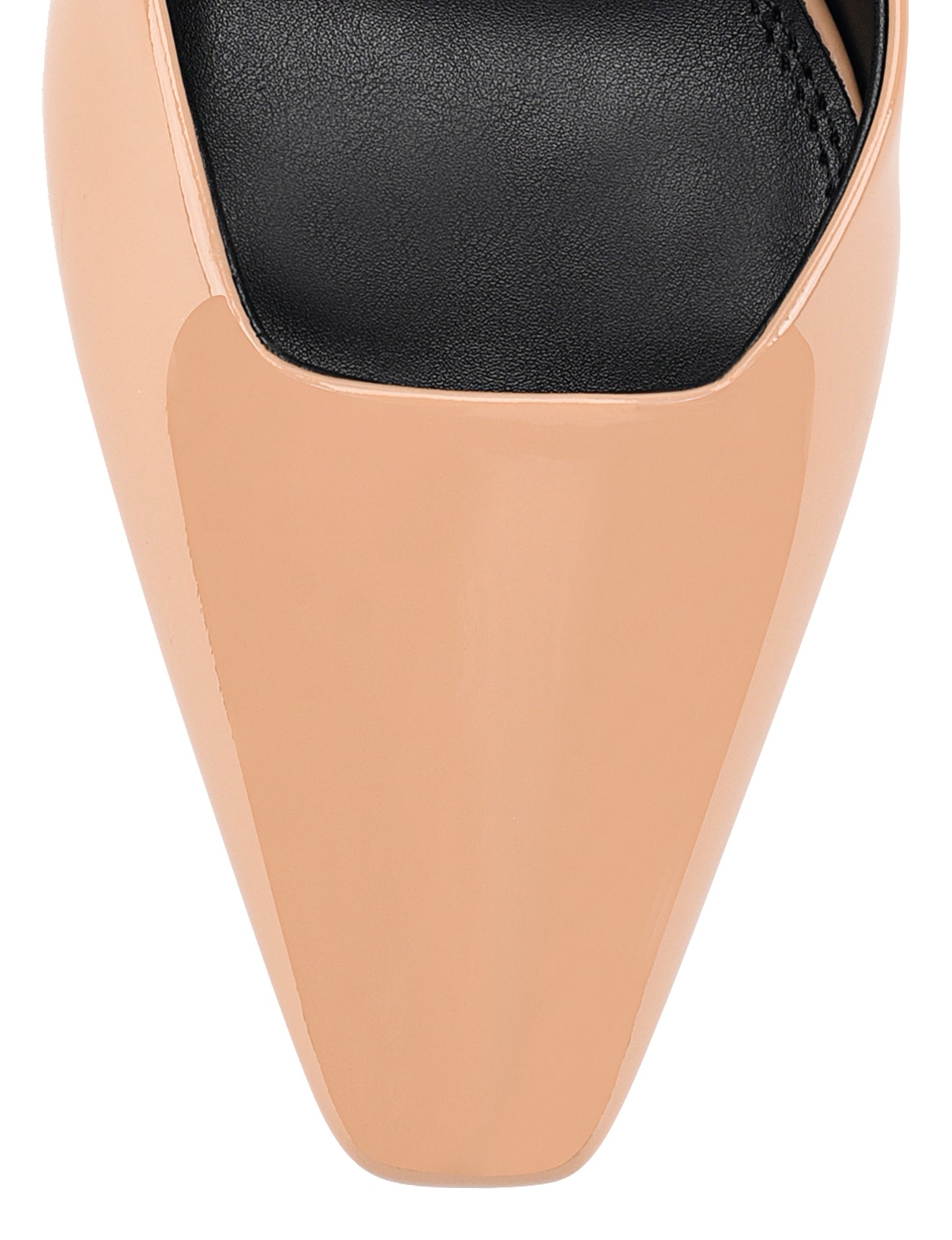 Verde Closed Toe Mules for Women - Almond Tan Patent Leather Slip-On Shoes | Comfortable House Slippers & Casual Office Loafers