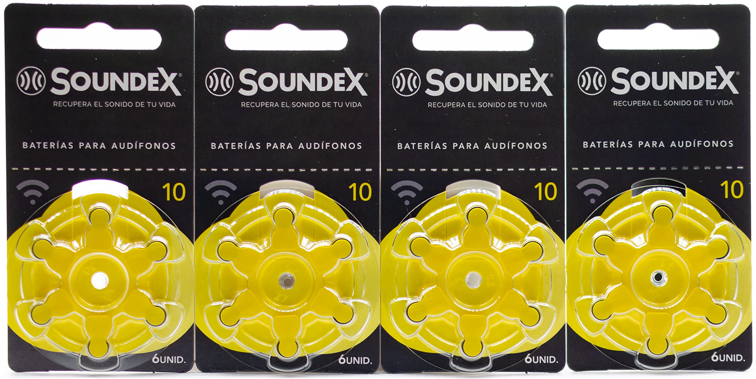 SOUNDEX 10 Zinc Hearing Aid Batteries 1.45V - 60 Pack Long-Lasting Power for Hearing Devices - Perfect for Seniors & Daily Use