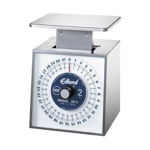 Edlund SR 2 Stainless Steel Portion Scale - Commercial Food Weighing Scale for Restaurants, Bakeries & Kitchens - Accurate Measuring for Ingredients, Portion Control & Meal Prep