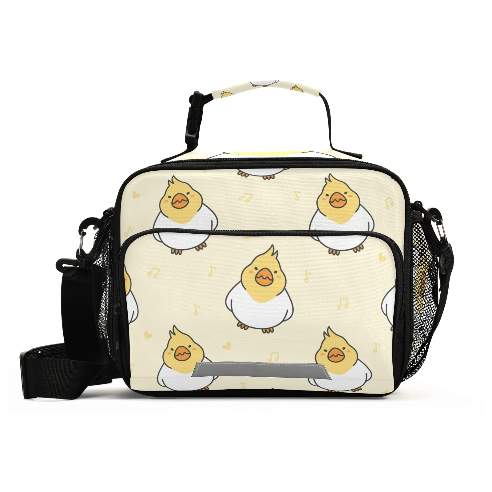 Reusable Leakproof Insulated Lunch Box Bag for Cockatiel Bird Lovers - Adjustable Strap Portable Food Container Organizer | Perfect for School, Picnics & Outdoor Activities