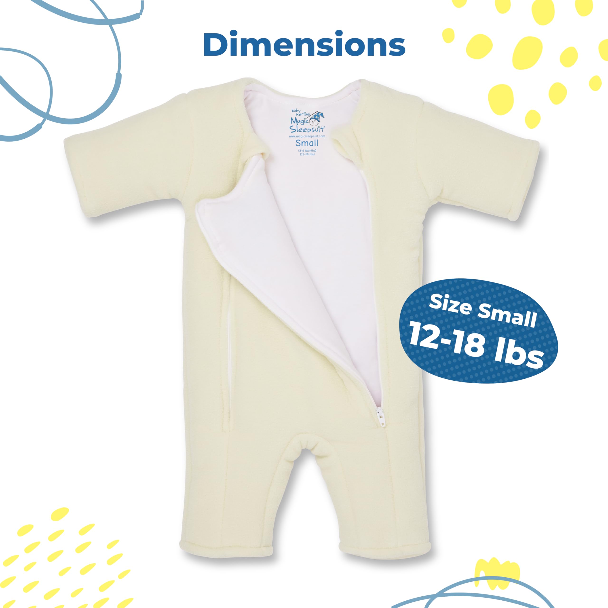 Baby Merlin's Magic Sleepsuit - Microfleece Swaddle Transition for Infants 3-9 Months - Cozy Sleepwear for Better Rest