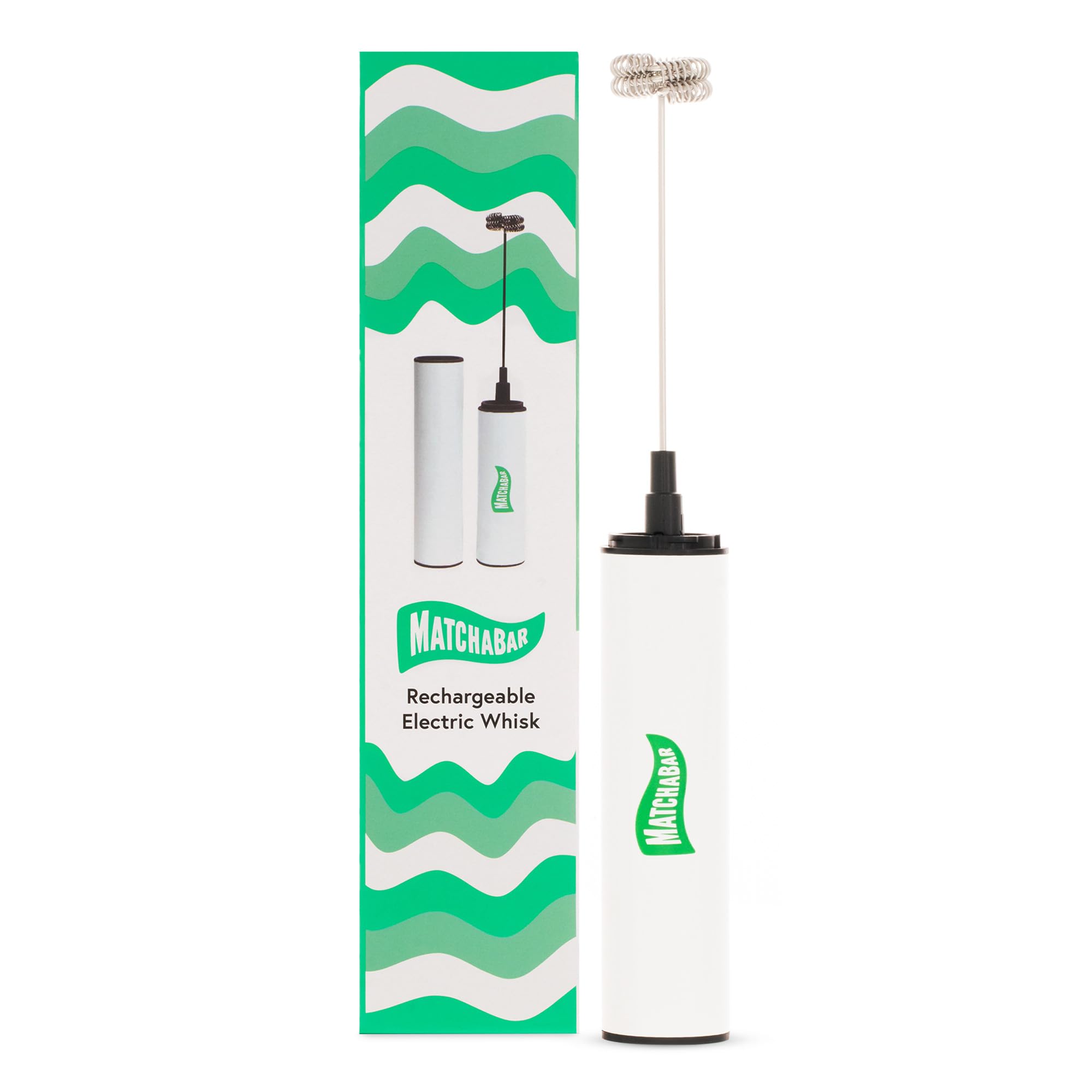 Electric Milk Frother Hand Blender - Stainless Steel USB Rechargeable Matcha Whisk, Dual Speed Immersion Blender for Coffee, Tea, Protein Shakes & Smoothies - Perfect for Home, Office & Travel - Easy to Clean Kitchen Gadget