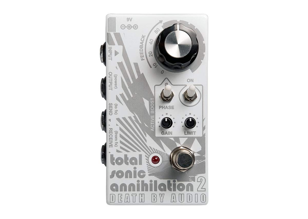 Death by Audio TSA 2 Total Sonic Annihilation 2 Feedback Looper Guitar Effects Pedal - Professional Guitar Pedal for Experimental Noise, Feedback Control & Sound Manipulation - Perfect for Live Performances, Studio Recording & Noise Rock