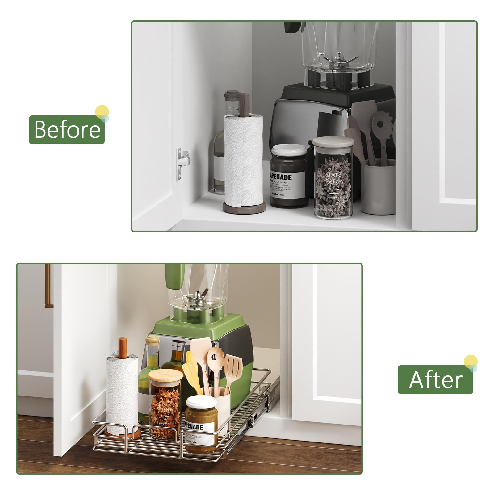 Heavy Duty Pull Out Cabinet Organizer 10.5