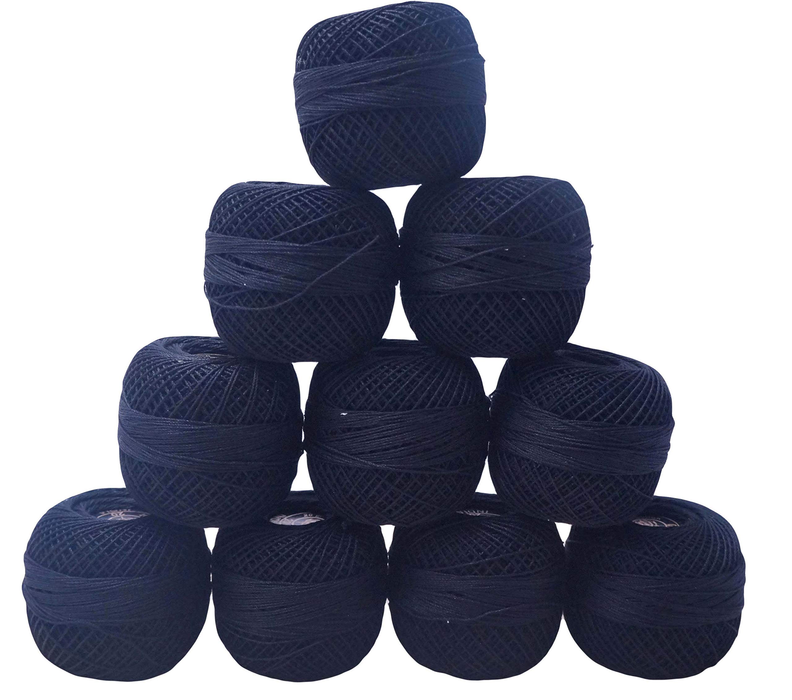 Premium Cotton Yarn for Crochet - Soft Plain Design Thread Balls (1-Pack) - Perfect for Hardanger Embroidery, DIY Crafts & Knitting Projects