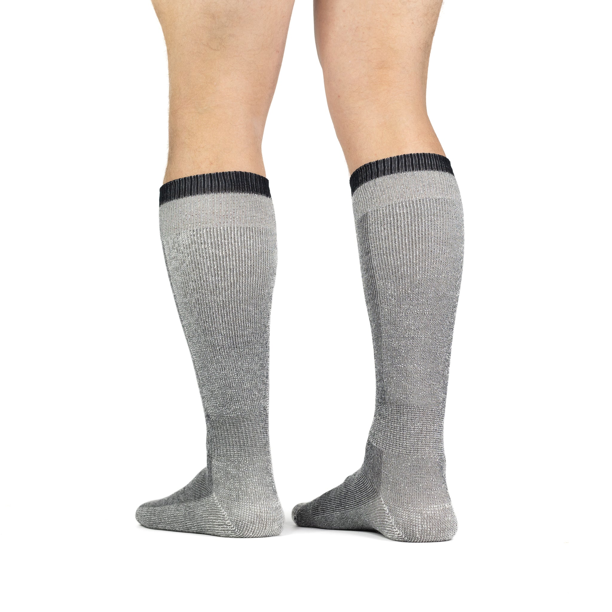 Men's Medium Weight Over-the-Calf Ski & Snowboard Socks 2-Pack - Warm Thermal Winter Socks for Skiing, Snowboarding & Cold Weather Activities