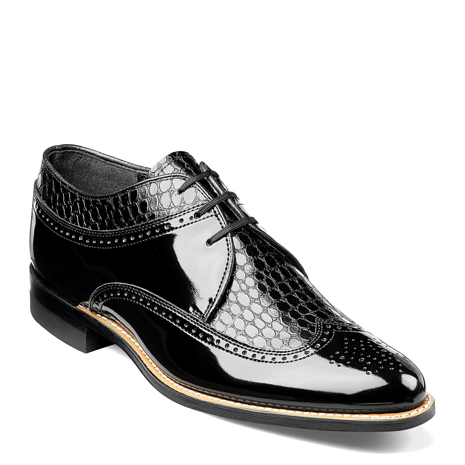 STACY ADAMS Men's Classic Wingtip Dress Shoes - Oxford Style Formal & Business Attire for Weddings, Office & Special Occasions