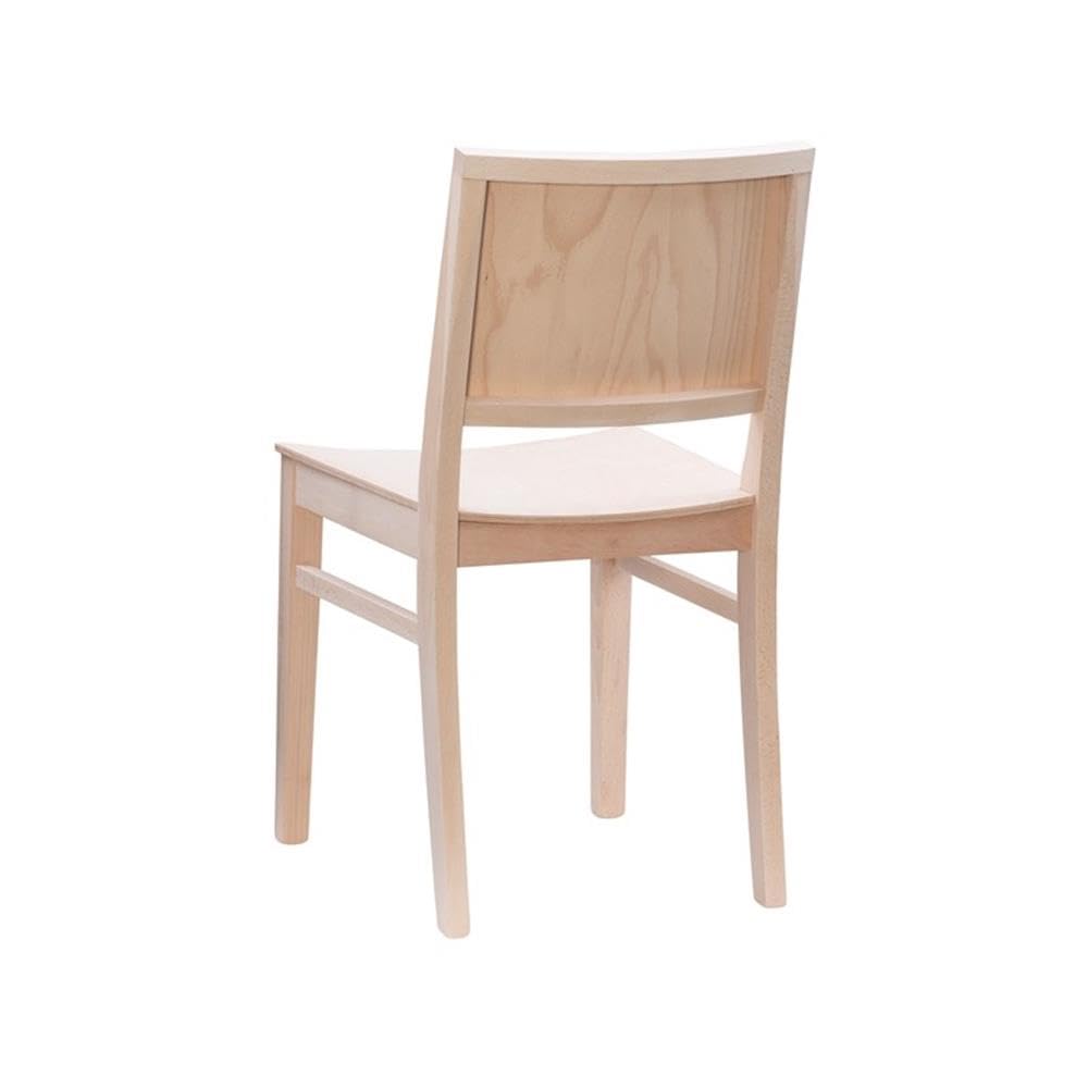 Linon Burke Commercial Grade Set of 2 Unfinished Wood Armless Side Chairs for Dining Room, Kitchen, or Office – Durable & Stylish Seating Solution