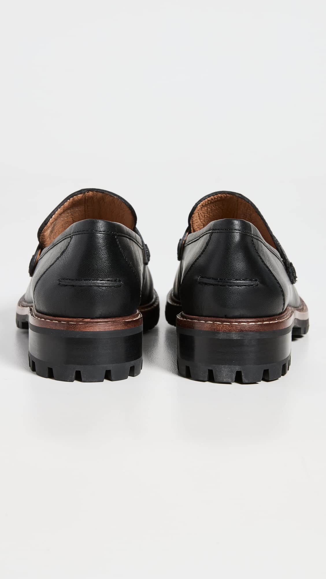 Madewell Women's The Corinne Lugsole Loafers - Comfortable Slip-On Shoes for Work, Travel & Casual Outfits | Leather Flat Shoes for Women | Office, Walking & Everyday Wear