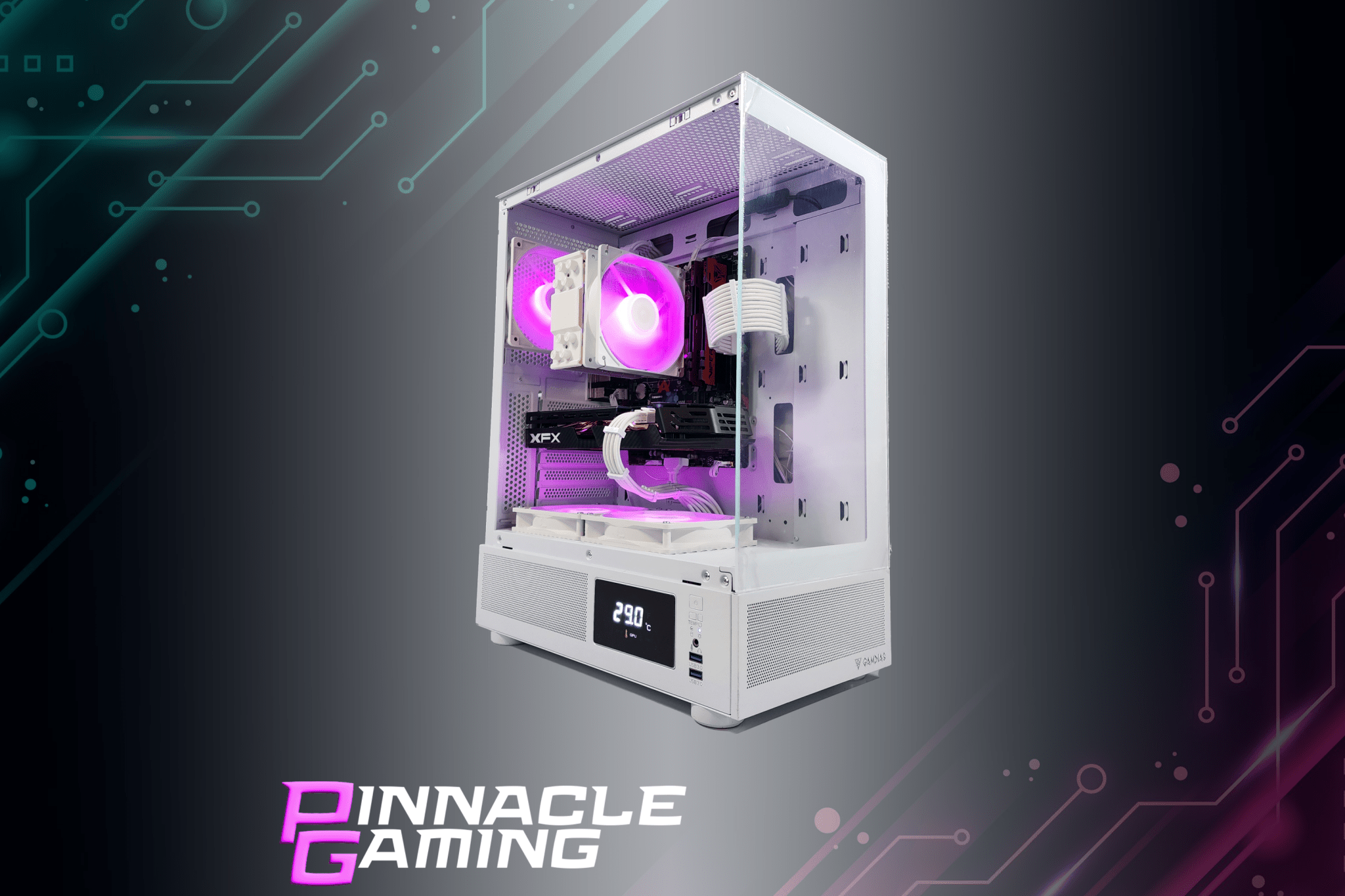 Custom Gaming PC - AMD Ryzen 5, RTX 3050, 1TB SSD, 16GB DDR4 RAM, White Case - Perfect for Esports, Streaming & VR Gaming