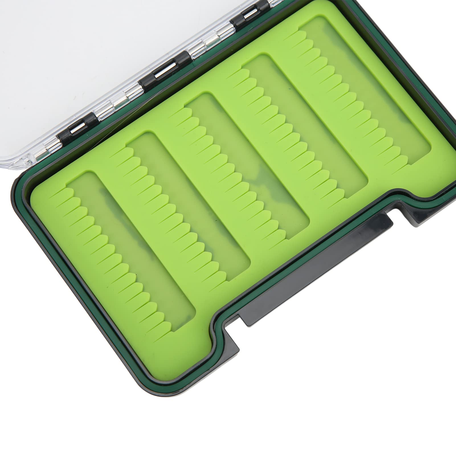 Ubersweet® Lightweight Portable Fly Fishing Dry Flies Box - Large Capacity, Impact Resistant Pocket-Size Tackle Storage for Fishing Gear Enthusiasts | Perfect for Trout, Bass & Fly Fishing Trips | Camping, Hiking & Outdoor Adventures