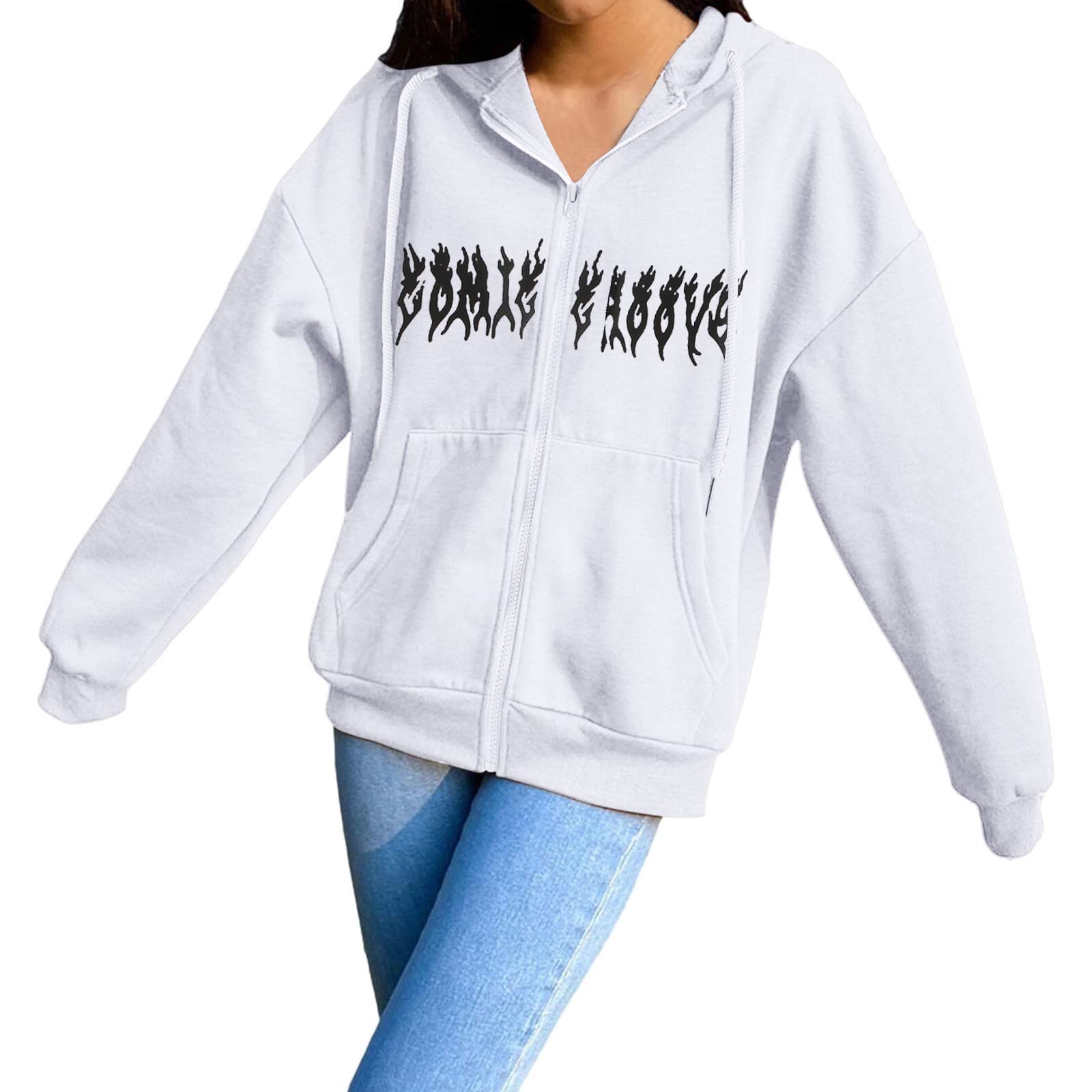 Women's Halloween Cardigan - Pumpkin Cat Ghost Graphic Long Sleeve Open Front Lightweight Coat for Fall, Parties & Cozy Outfits