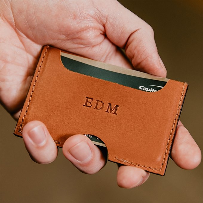Slim Two Pocket Premium Leather Card Wallet for Men & Women - RFID Blocking Minimalist Wallet for Travel & Everyday Use
