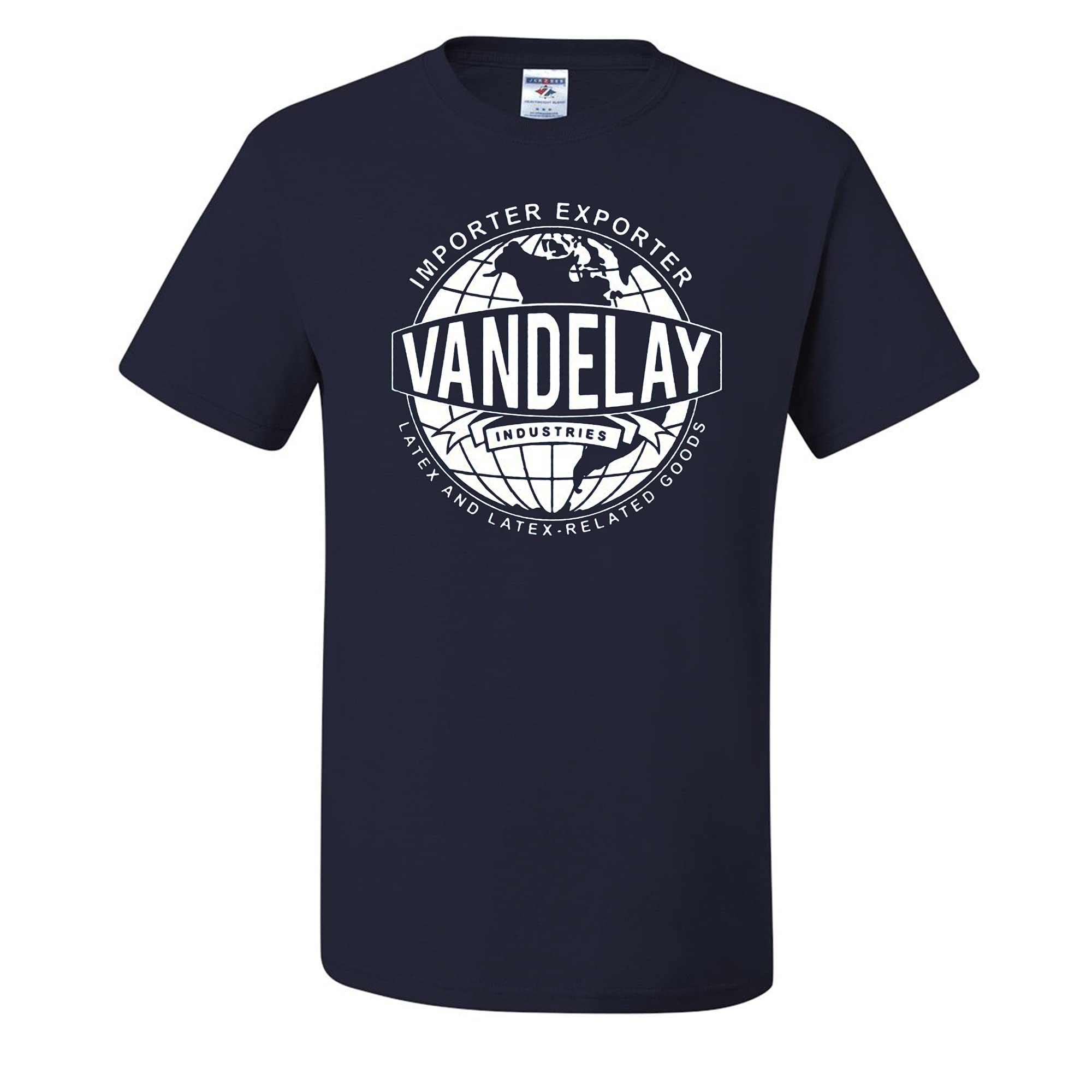 Wild Custom Apparel - Vandelay Industries Latex George Costanza Men's T-Shirts | Funny Sitcom Fan Merchandise for Casual Wear & Cosplay