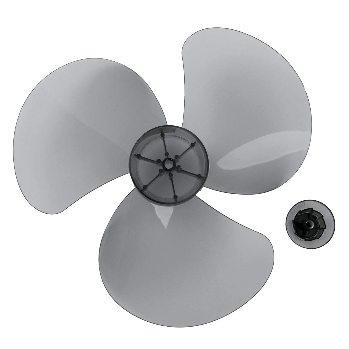 3/5 Blade Fan Replacement with Nut Cover - Grey for Standing & Table Fans