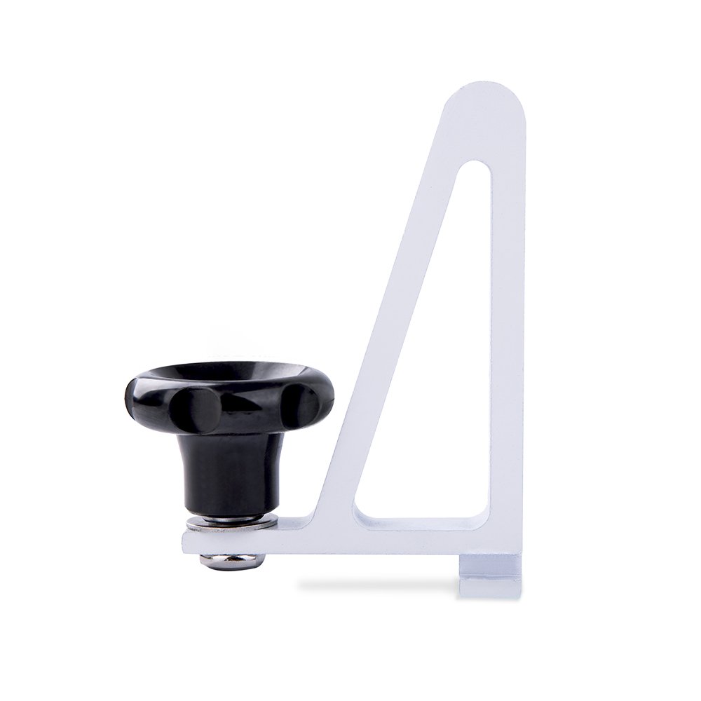 AA-Racks Aluminum Van Roof Ladder Rack & Truck Ladder Rack with 4-Piece Ladder Stopper Set - White | Heavy Duty Cargo Carrier for Construction, Roofing & Outdoor Work