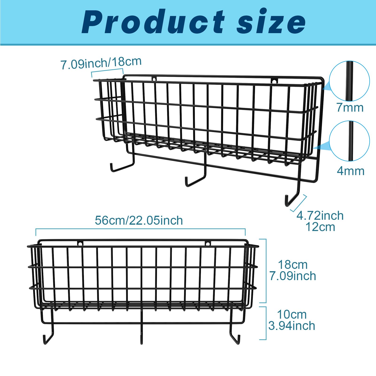 Tandefio 2-Pack Wall Mounted Horse Bridle Rack with Storage Basket & Tack Hooks - Multi-Use Stable Organizer for Saddles, Keys & More - Perfect for Barns, Stables & Equestrian Centers