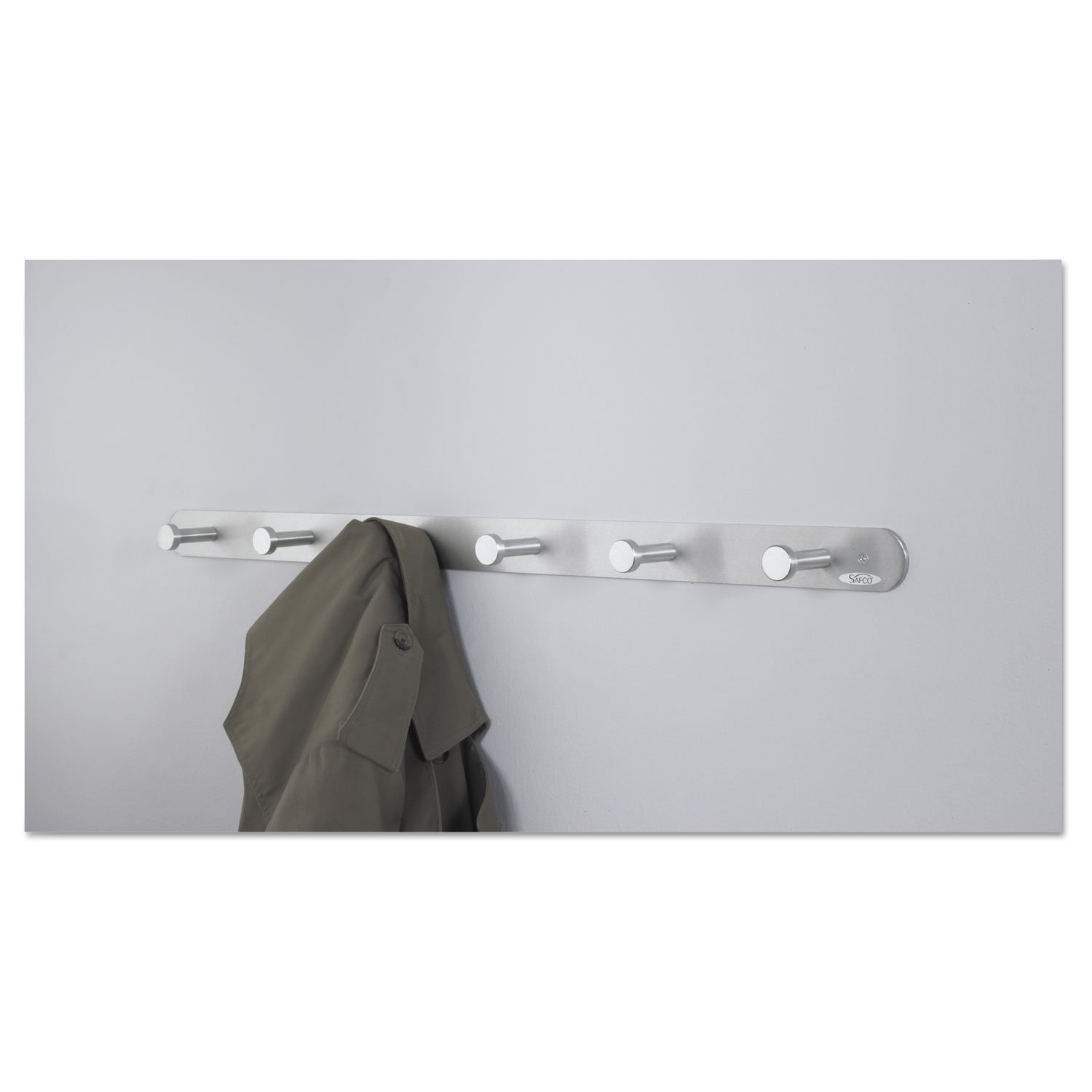 Safco SAF4202 Nail Head Coat Hook - Heavy Duty Wall Mounted Hooks for Jackets, Hats, Bags & Accessories - Perfect for Entryway, Mudroom, Closet & Bathroom Organization