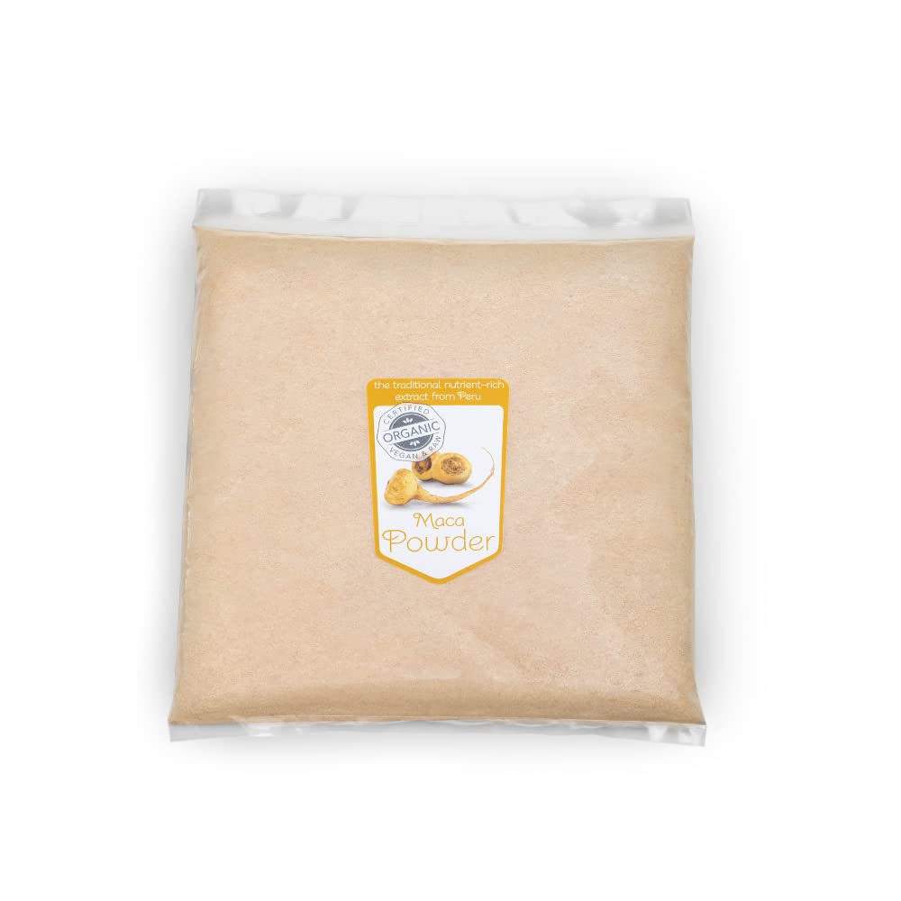 Organic Raw Maca Root Powder 1KG - Premium Superfood for Energy, Stamina & Performance - Perfect for Smoothies, Baking & Natural Health Boost