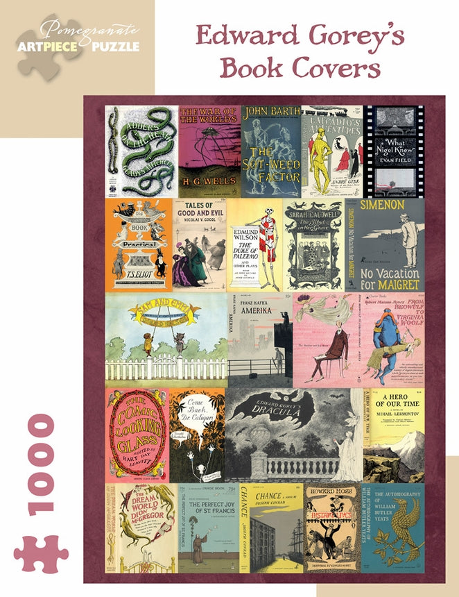 Edward Gorey Book Covers - Unique Vintage Book Protectors for Classic Literature & Gothic Decor | Perfect for Book Lovers, Collectors & Home Library Decoration