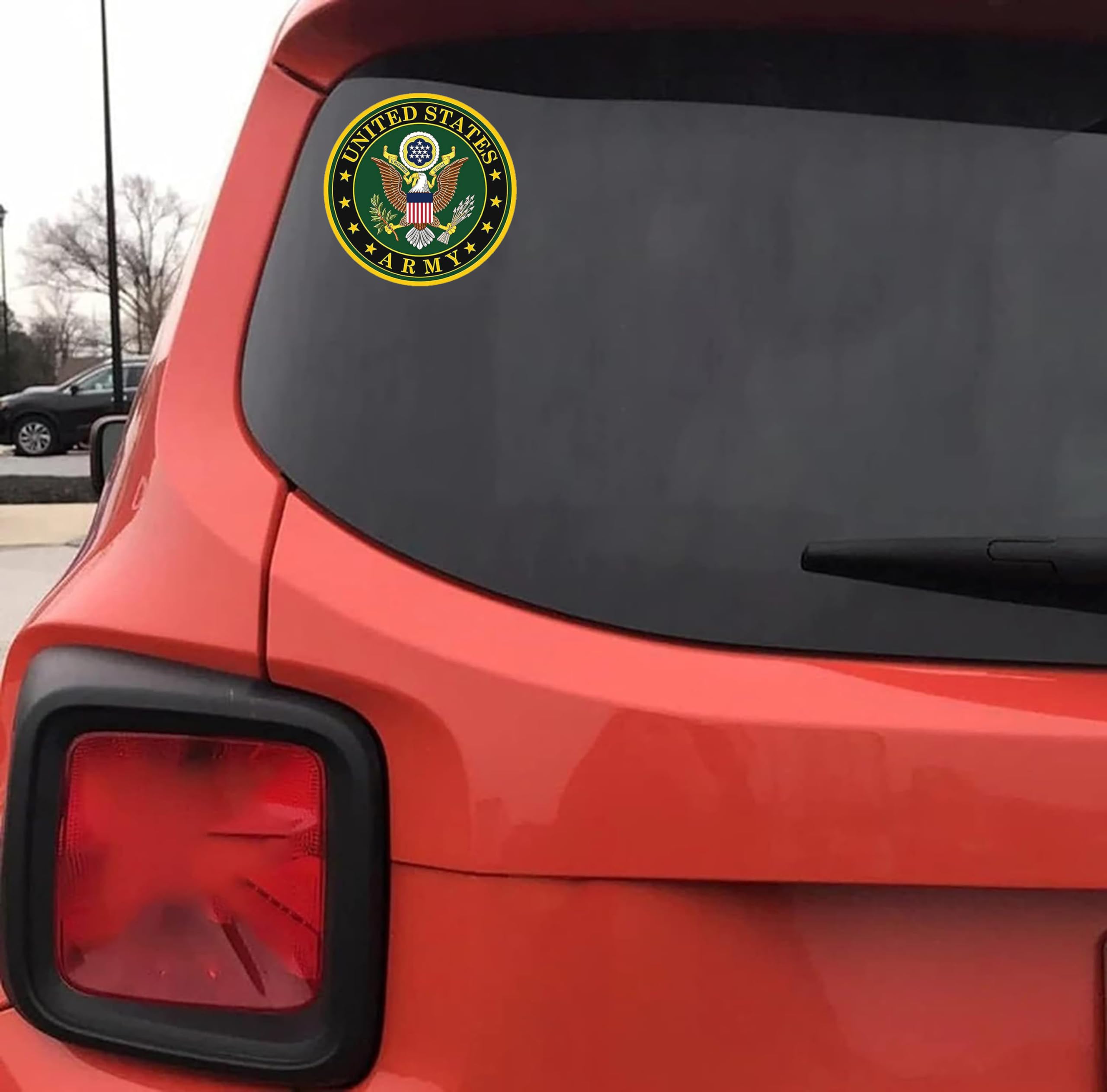 US Army Military Wall HQ Vinyl Decal Sticker - Pack of 3 | 3-Inch Patriotic Army Emblem for Cars, Trucks, Windows, Laptops | Durable Weatherproof Design - Perfect for Home, Office, Vehicle & Military-Themed Decor