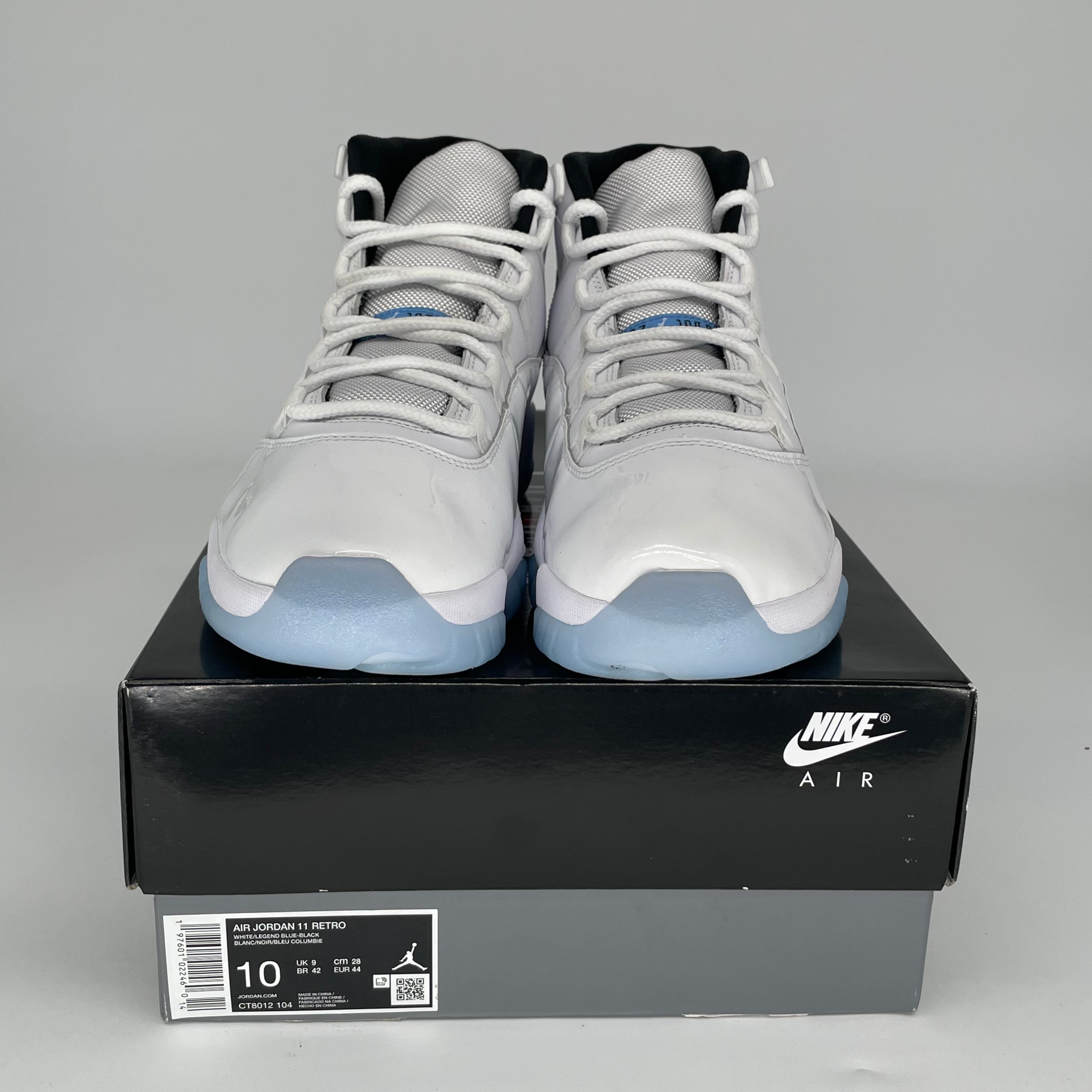 AIR JORDAN 11 LEGEND BLUE Men's Basketball Shoes Size 10 - Retro Sneakers for Sports & Casual Wear (Style: CT8012-104) | Perfect for Basketball Games, Gym Workouts and Street Fashion