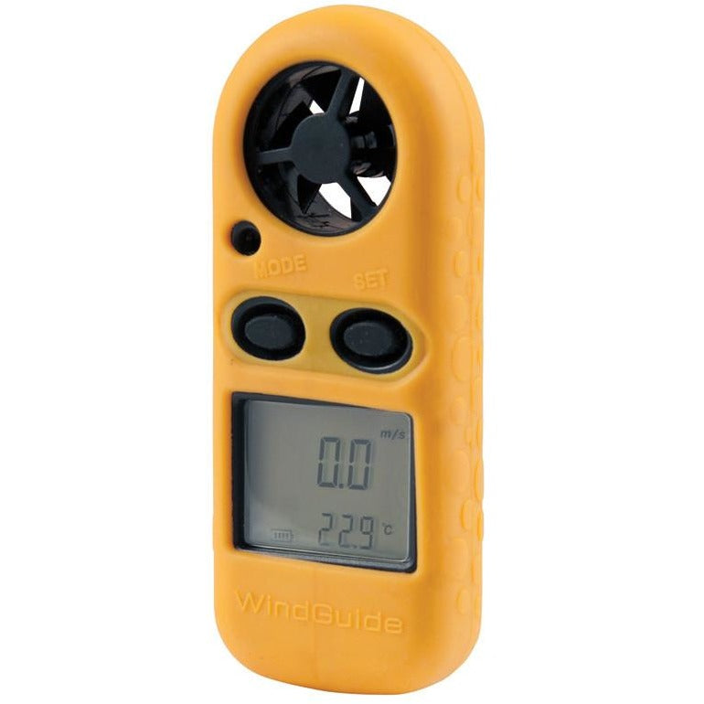 WindGuide Anemometer - Digital Wind Speed Meter with LCD Display (Yellow) - Perfect for Outdoor Activities, Weather Monitoring, and Aviation Enthusiasts
