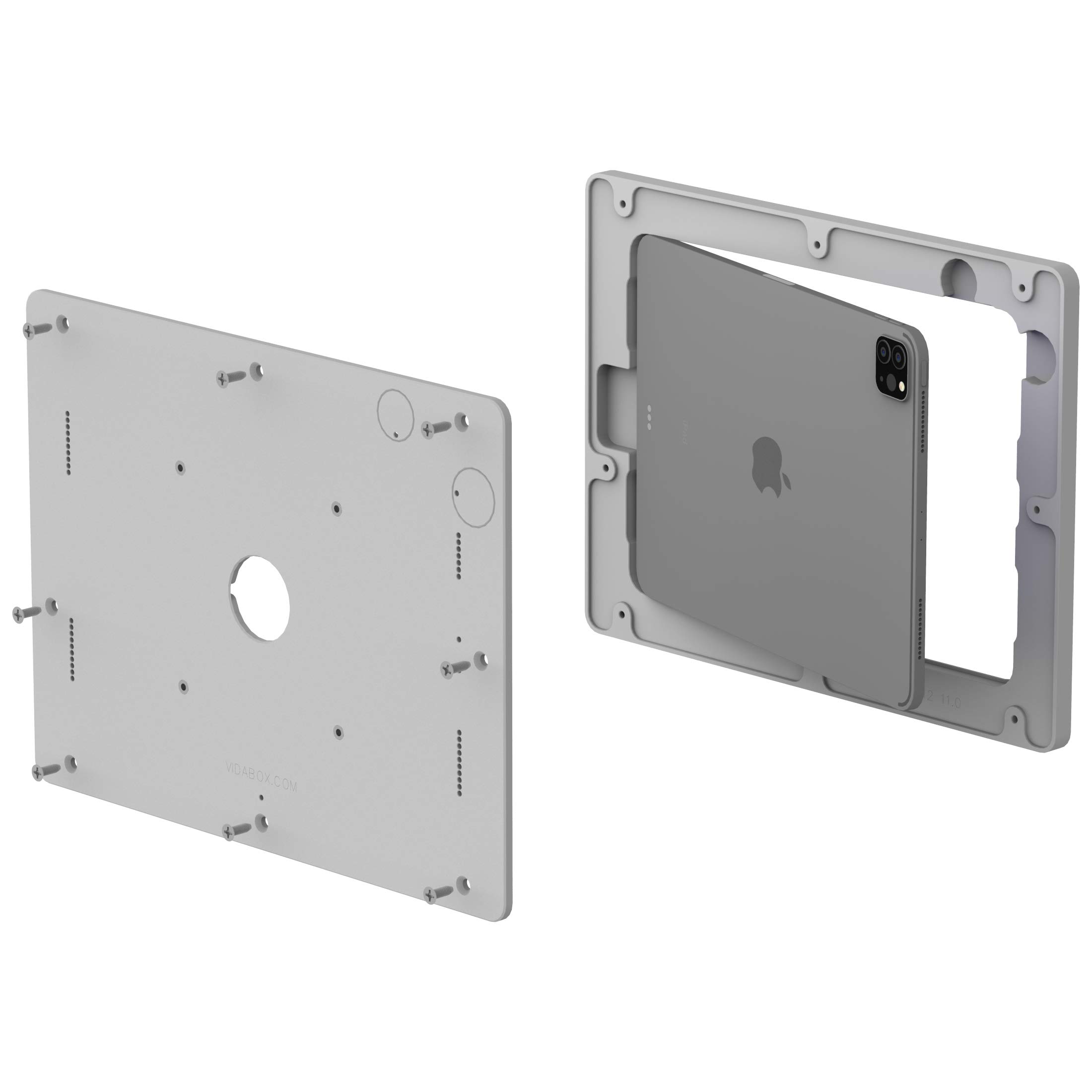 VidaMount Light Grey VESA Mount Enclosure for iPad Pro 11