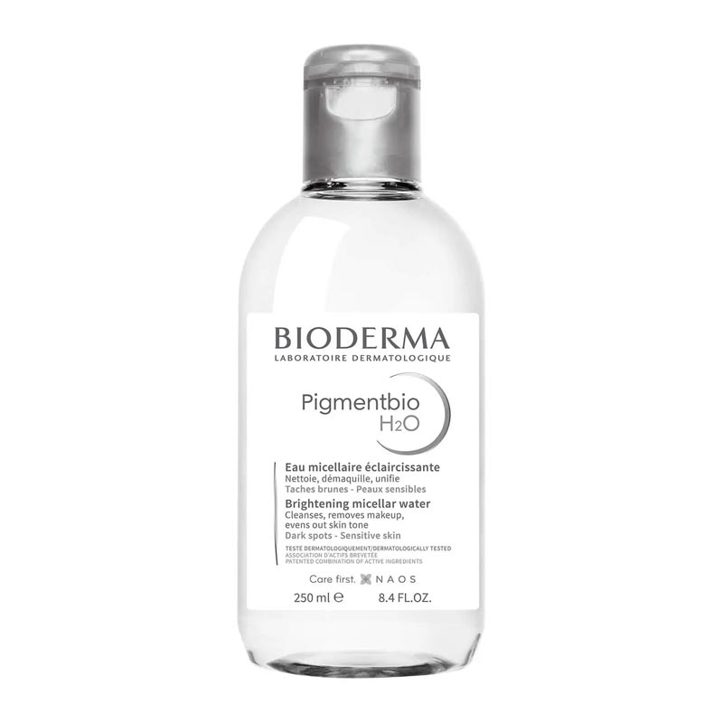 Bioderma Pigmentbio H2O Brightening Micellar Water - Gentle Makeup Remover & Dark Spot Corrector for Radiant Skin | Perfect for Daily Cleansing & Night Skincare Routine