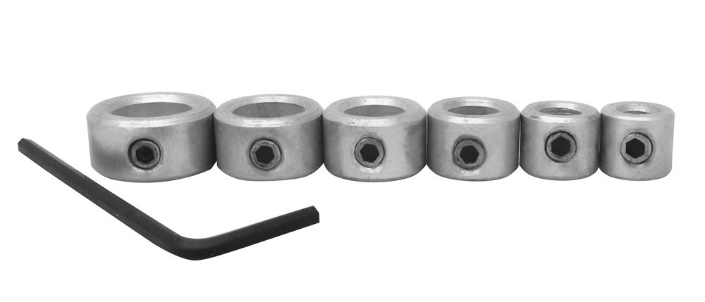 Milescraft 5342 6-Piece Drill Stop Set with 3/16