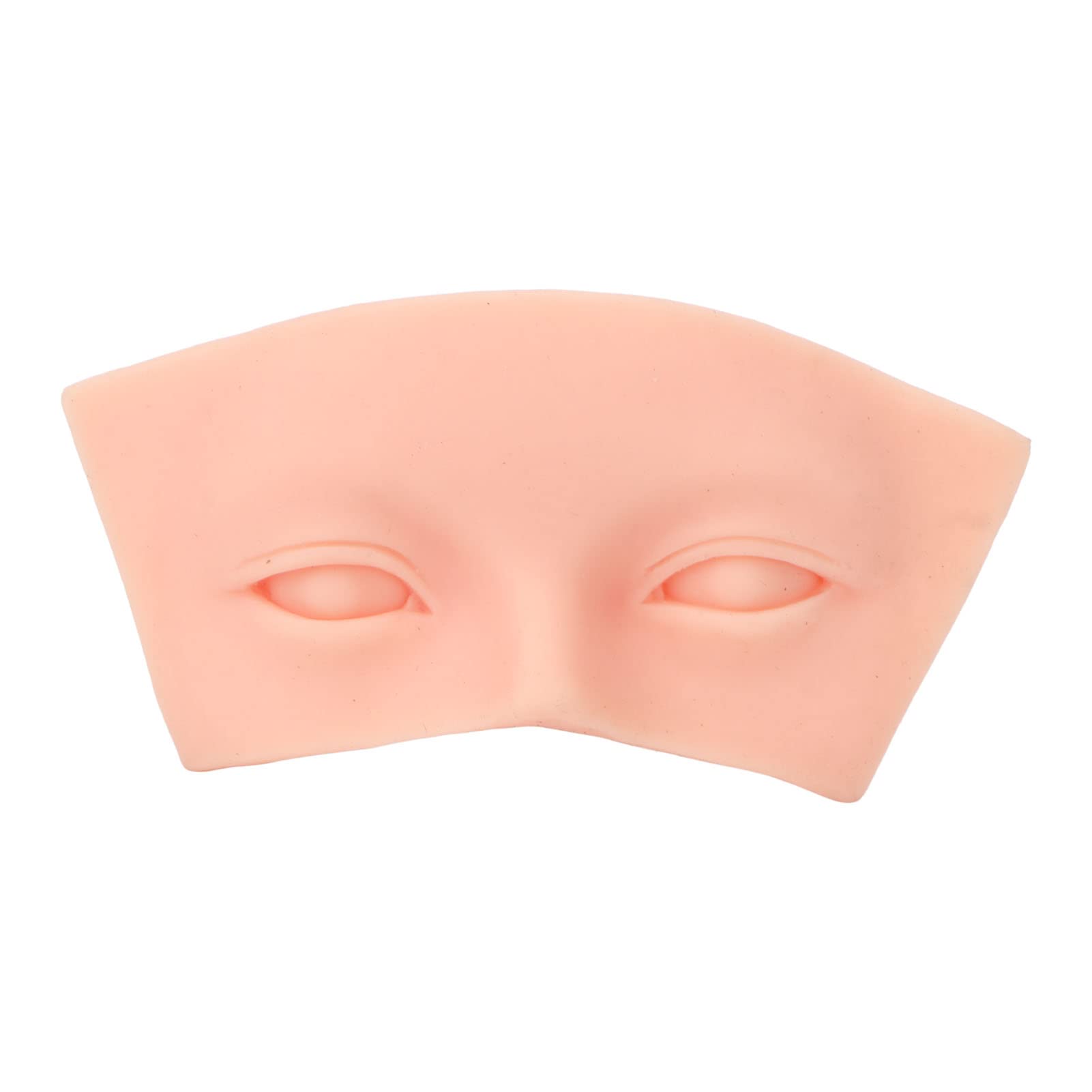 3D Soft Elastic Silicone Makeup Practice Face Board - Reusable & Authentic Feel for Makeup Training - Perfect Aid for Practicing Eye & Face Makeup (Light Skin Color) - Ideal for Beauty Schools, Makeup Artists & Beginners