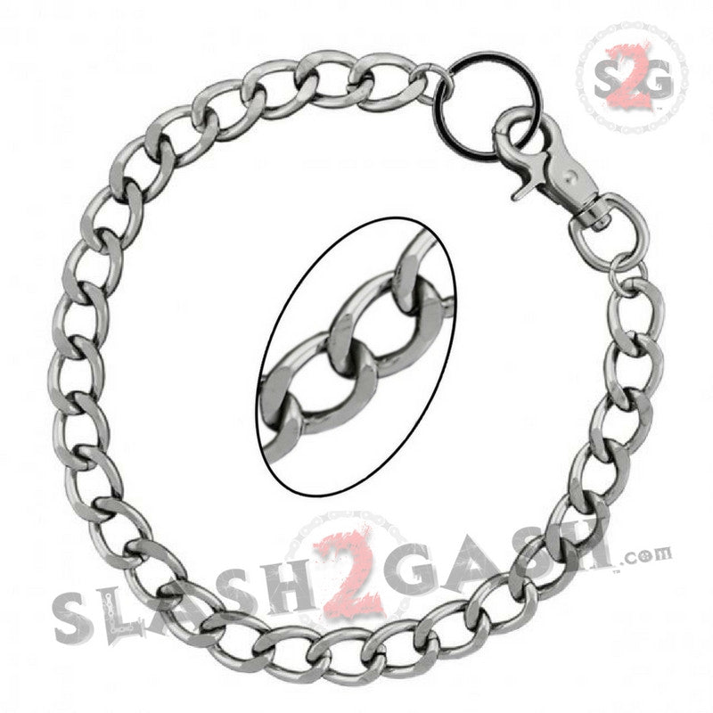 Hot Leathers Heavy Duty Wallet Chain with Large Links - 18 Inch Stainless Steel Punk Rock Accessory for Bikers & Fashion Enthusiasts | Perfect for Jeans, Jackets & Motorcycle Gear