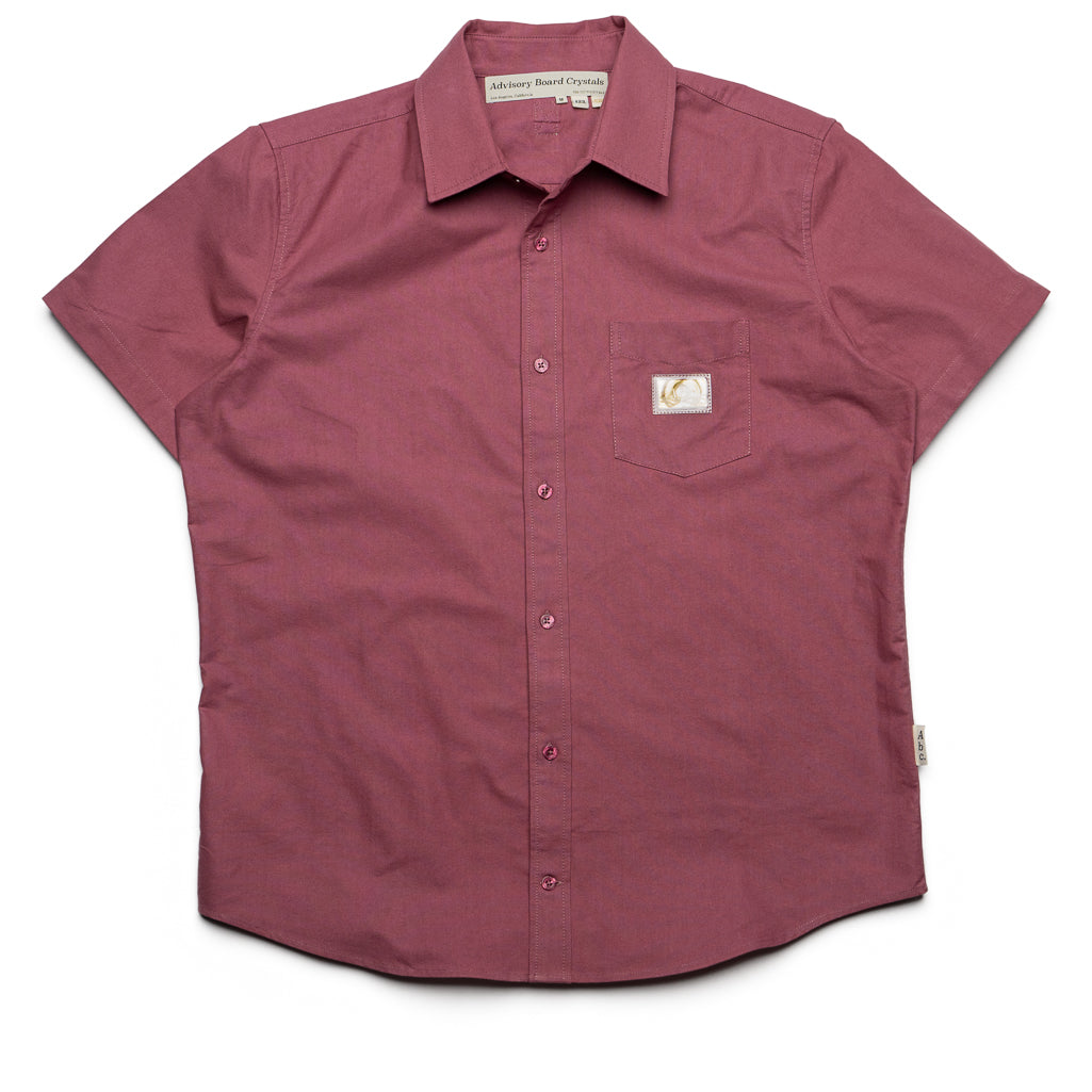 Premium Mauve Short Sleeve Oxford Shirt for Men - Business Casual Office Wear & Professional Advisory Board Meetings